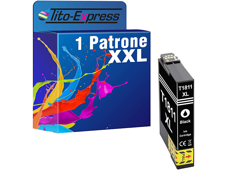 TITO-EXPRESS PLATINUMSERIE 1 Patrone ersetzt Epson T1811 18XL Tintenpatrone Black (C13T18114010)