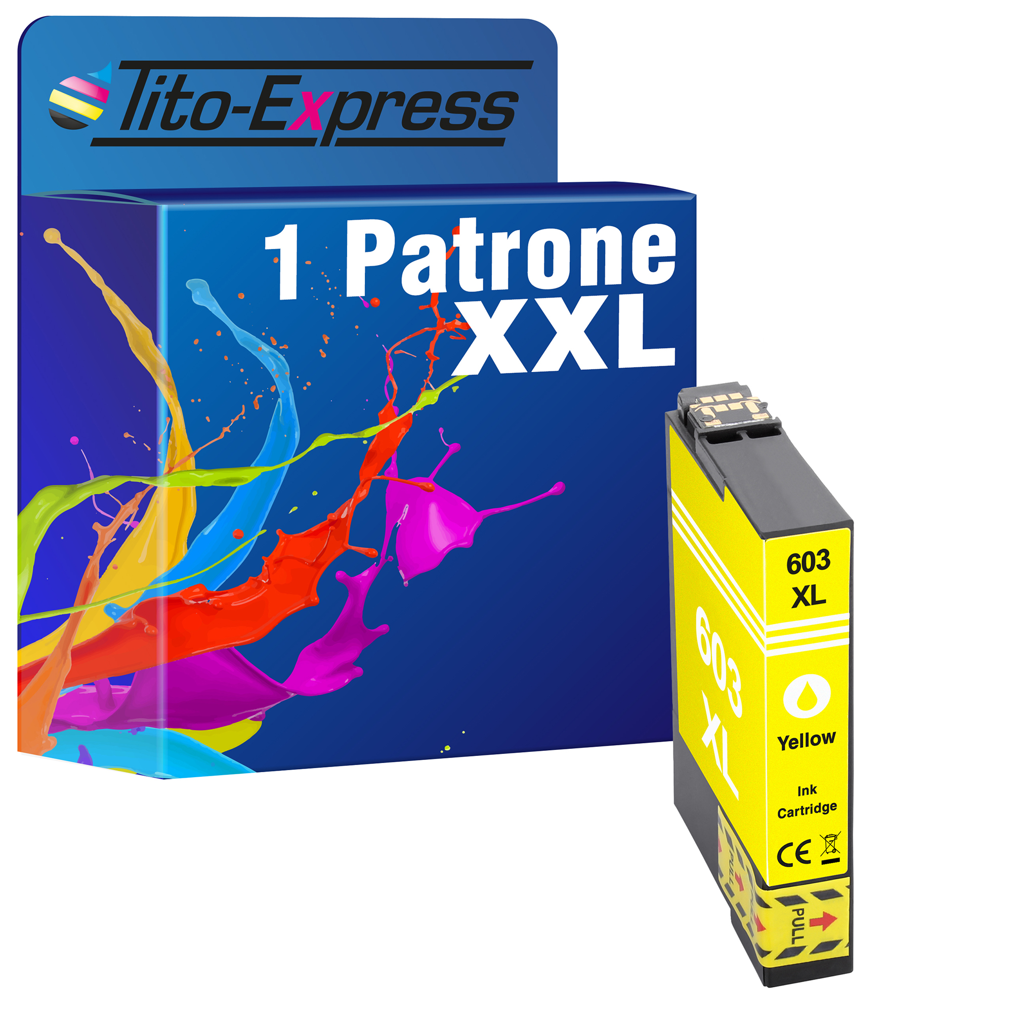 Tintenpatrone Patrone 1 TITO-EXPRESS XL PLATINUMSERIE ersetzt Yellow 603 Epson (C13T03A44010)