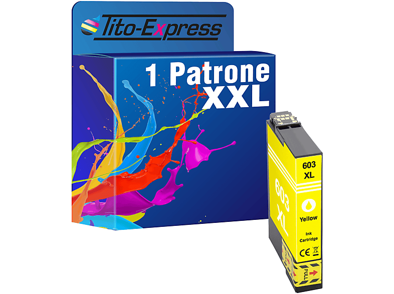 TITO-EXPRESS PLATINUMSERIE 1 Patrone ersetzt Epson 603 XL Tintenpatrone Yellow (C13T03A44010)