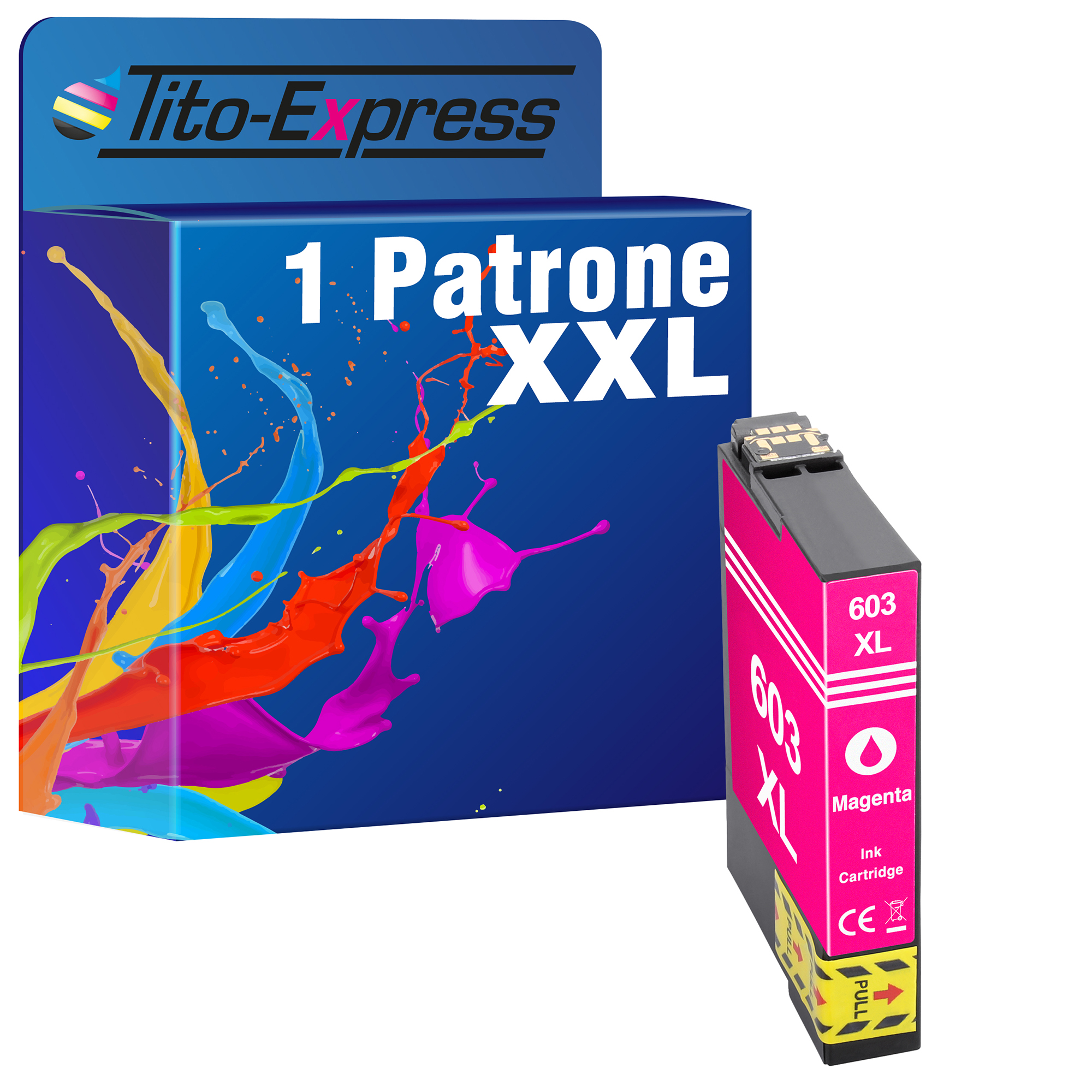 TITO-EXPRESS PLATINUMSERIE Magenta 1 (C13T03A34010) Epson XL Patrone ersetzt Tintenpatrone 603