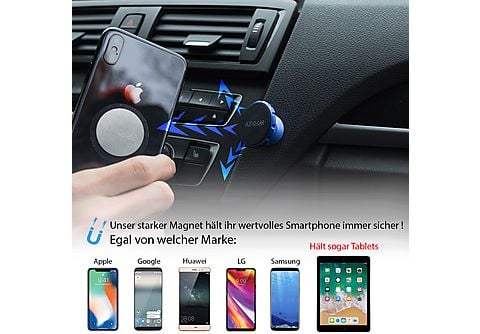 FLEXD-X Magnetische Handyhalterung Auto Handyhalter, SILBER
