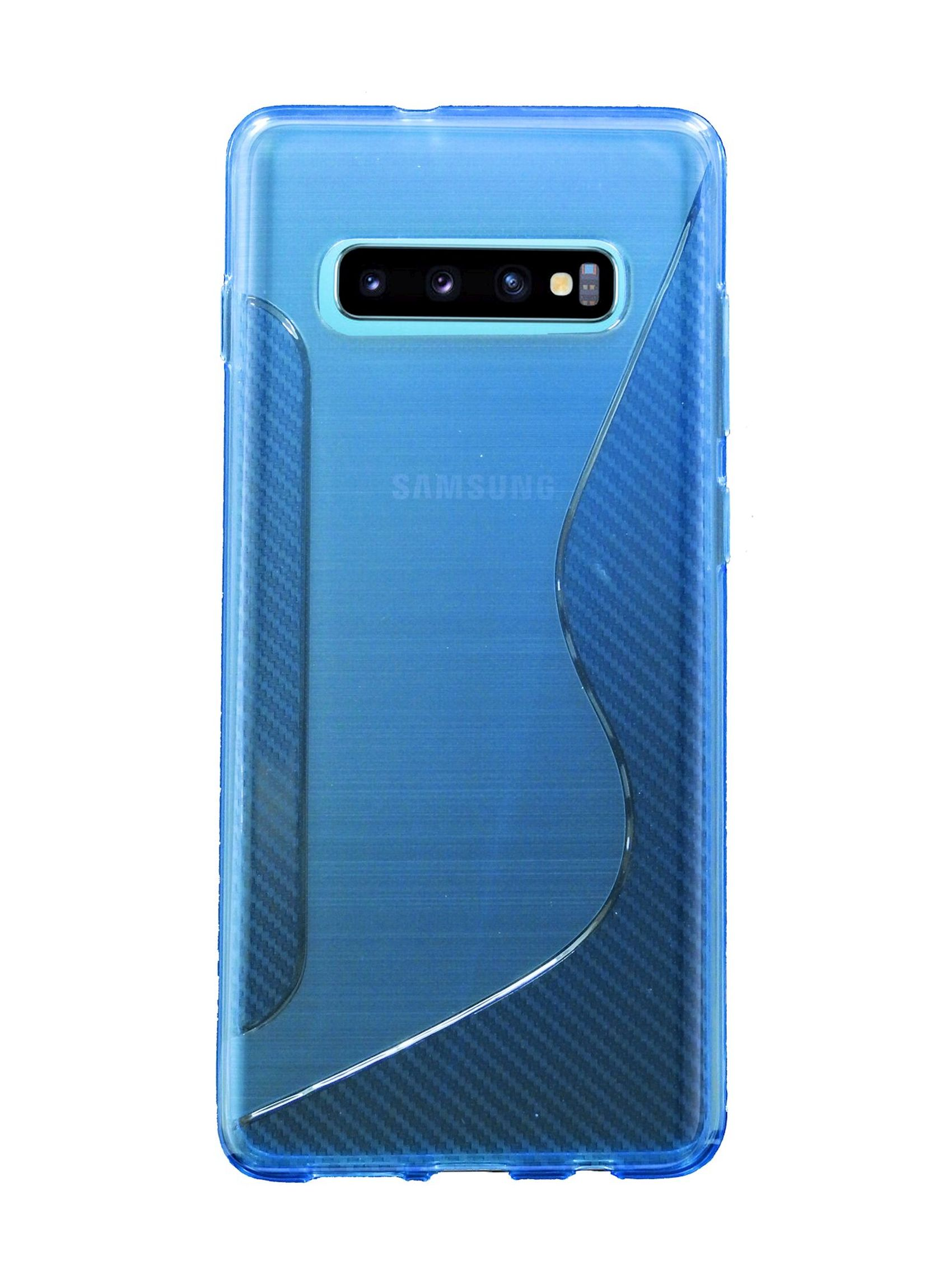 COFI S-Line Cover, Samsung, S10 Plus, Blau Bumper, Galaxy