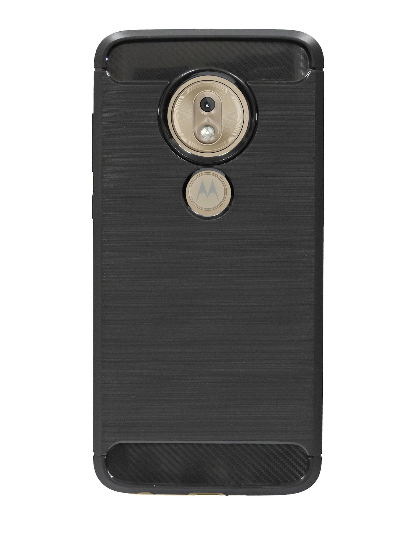 COFI Carbon-Look Case, Bumper, G7 Motorola, Moto Play, Schwarz
