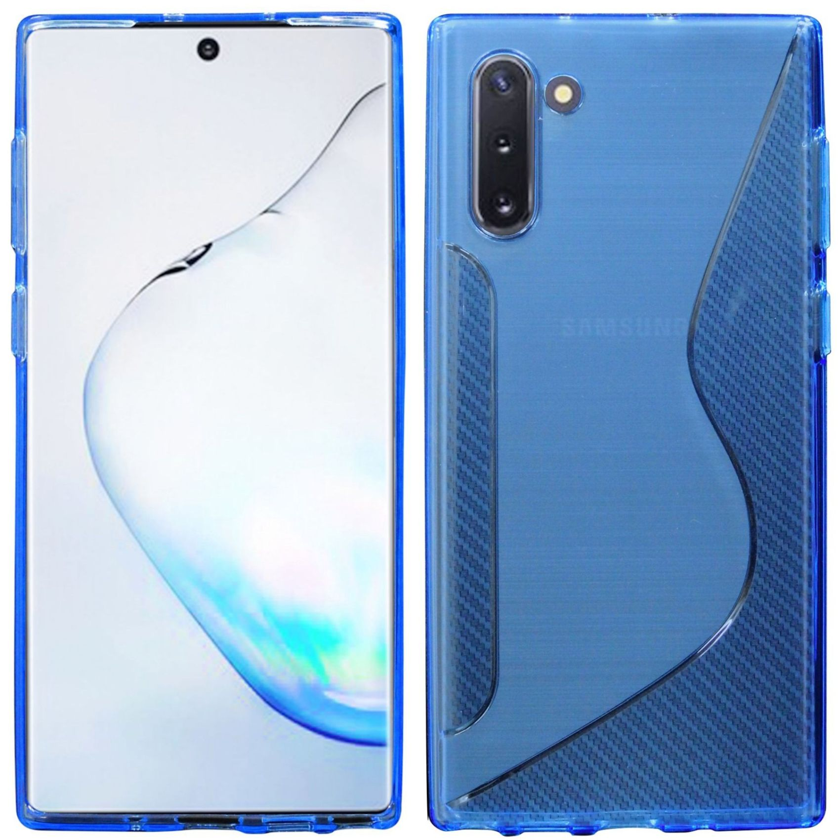COFI S-Line Cover, Bumper, 10, Note Galaxy Samsung, Blau
