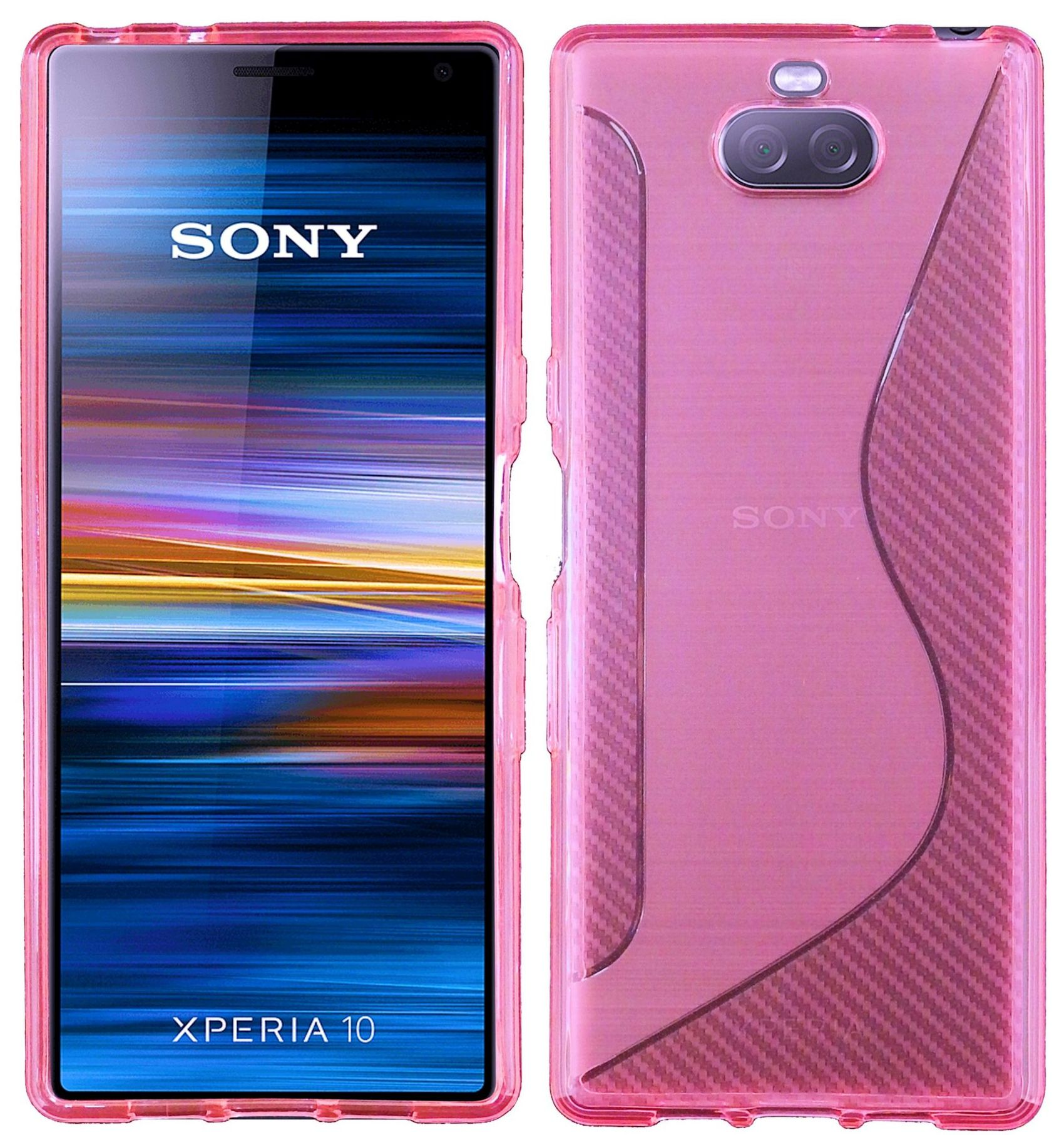 10, Sony, Xperia Rosa COFI Cover, S-Line Bumper,
