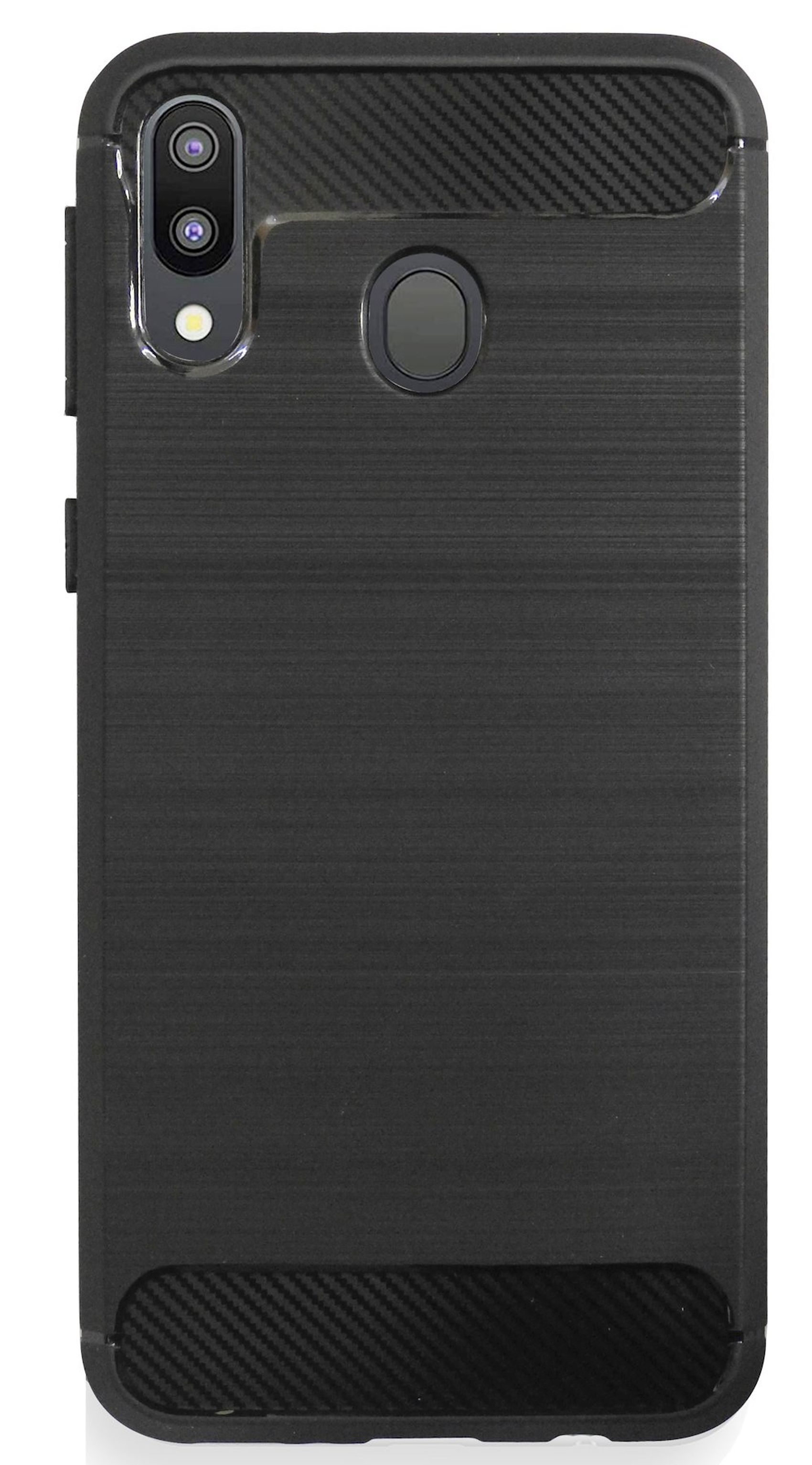 COFI Carbon-Look Case, Bumper, Samsung, Galaxy Schwarz M20