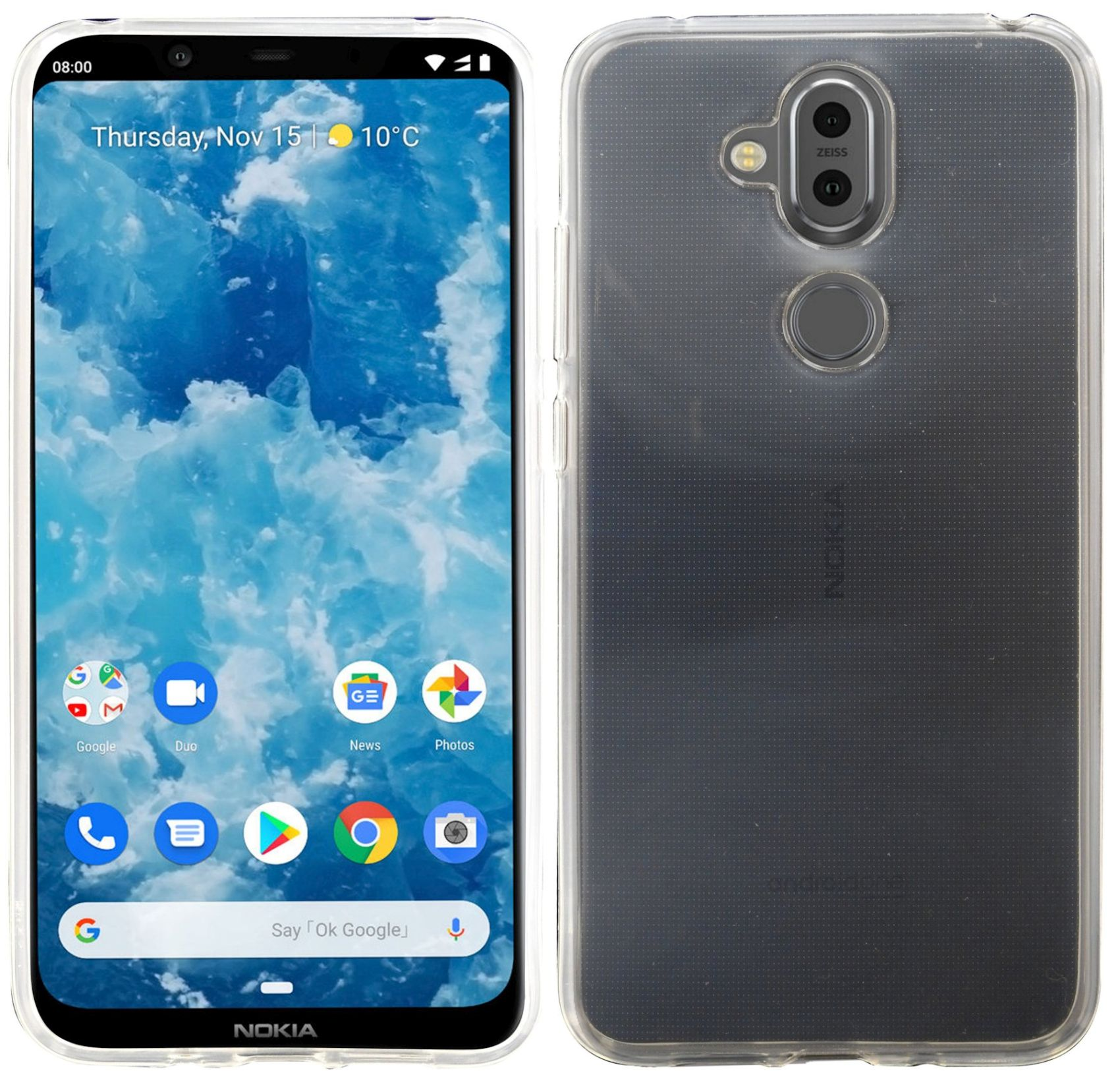 Nokia, 8.1 2018, Case, COFI Basic Bumper, Transparent