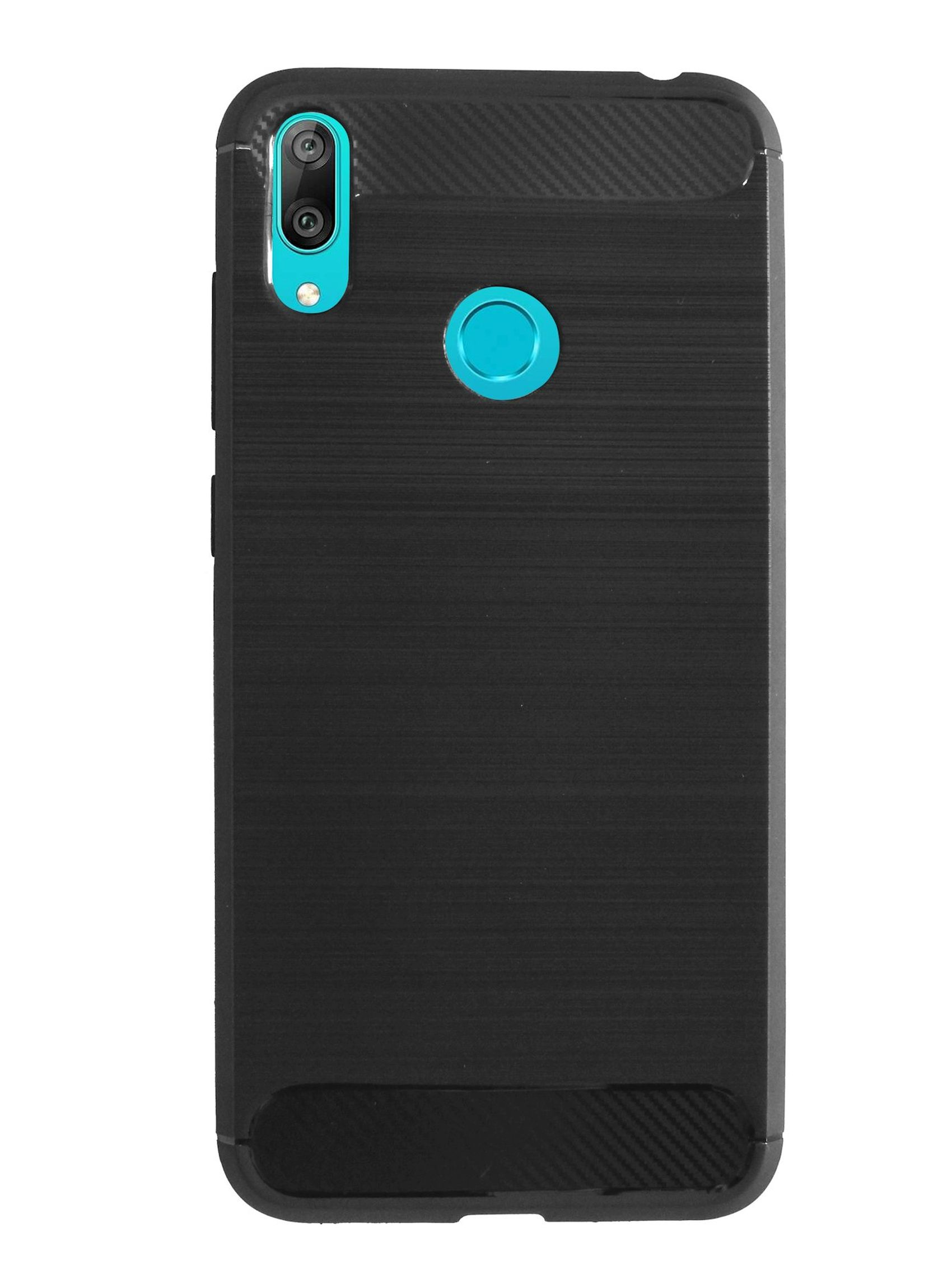 Huawei, Carbon-Look COFI Bumper, 2019, Schwarz Y7 Case,
