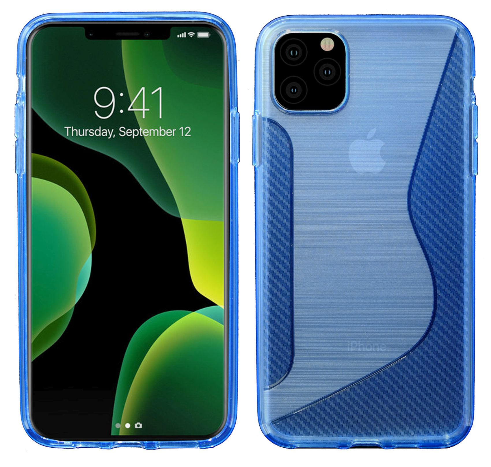 Cover, S-Line Blau 11 Bumper, iPhone Apple, Pro, COFI