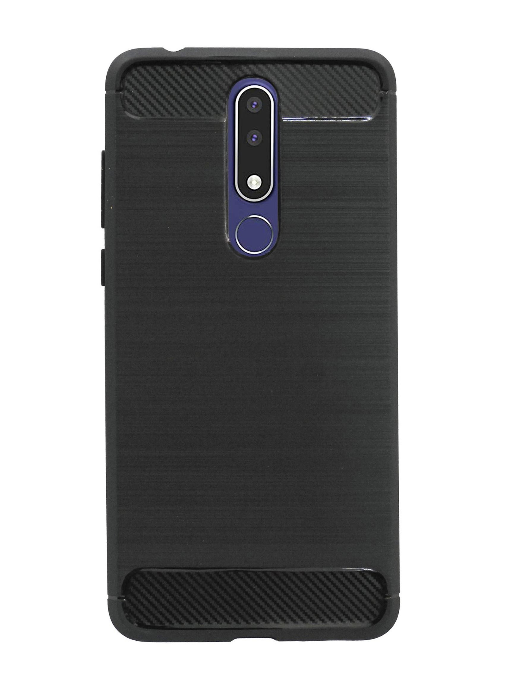 COFI Carbon-Look Case, Bumper, Nokia, Plus, Schwarz 3.1