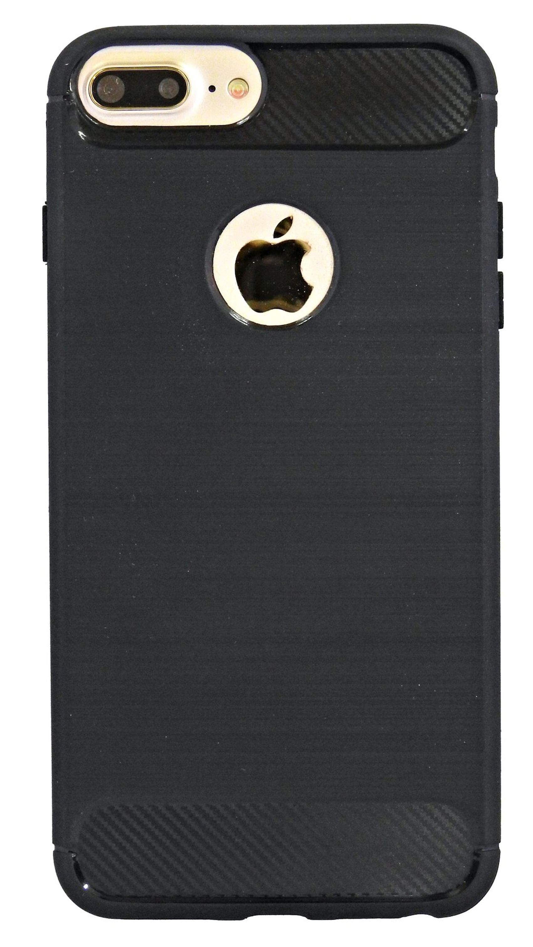 7 COFI Apple, Case, Schwarz Carbon-Look Plus, Bumper, iPhone