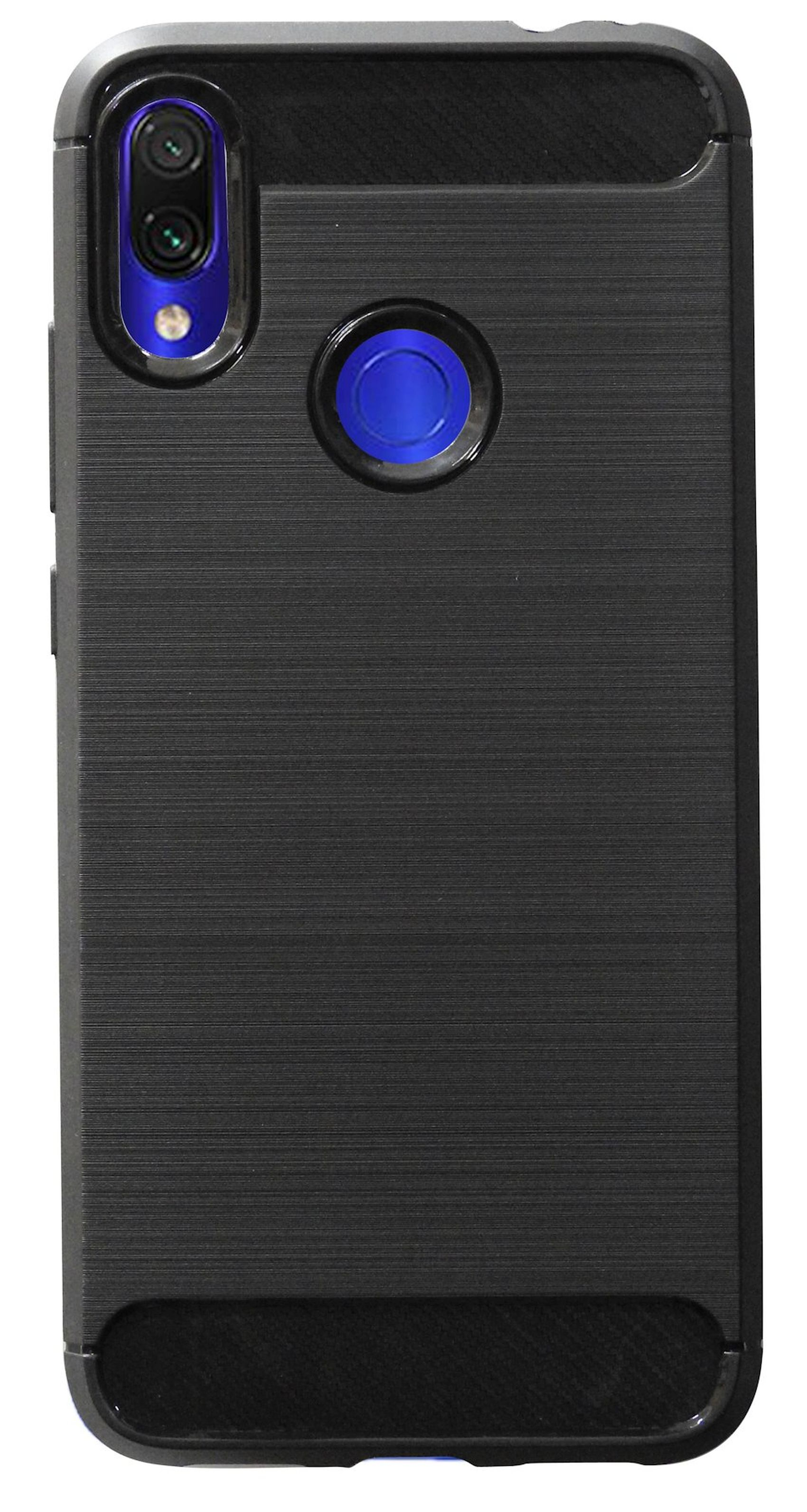 Redmi Note Xiaomi, 7, COFI Case, Schwarz Bumper, Carbon-Look