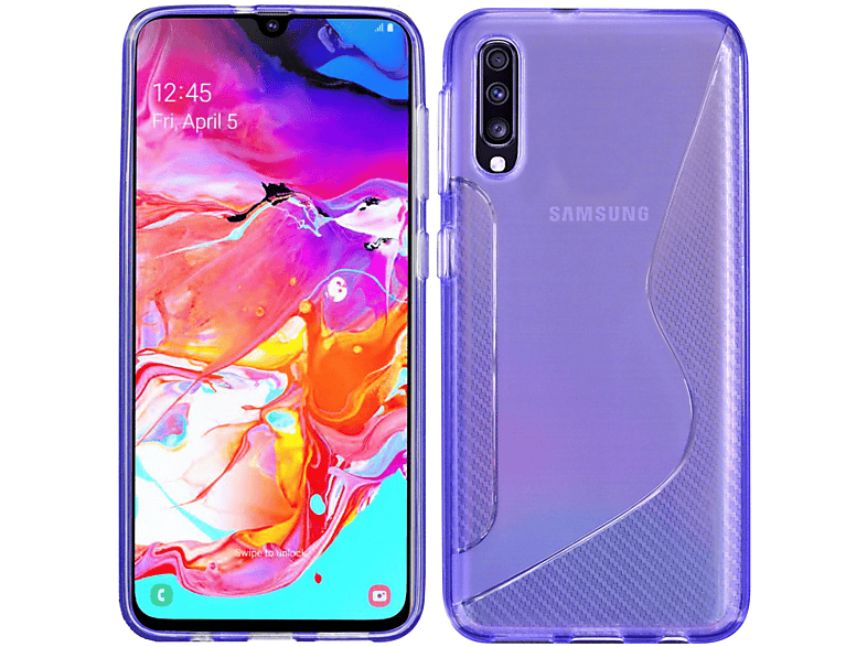 COFI S-Line Violett Galaxy Samsung, A70, Bumper, Cover