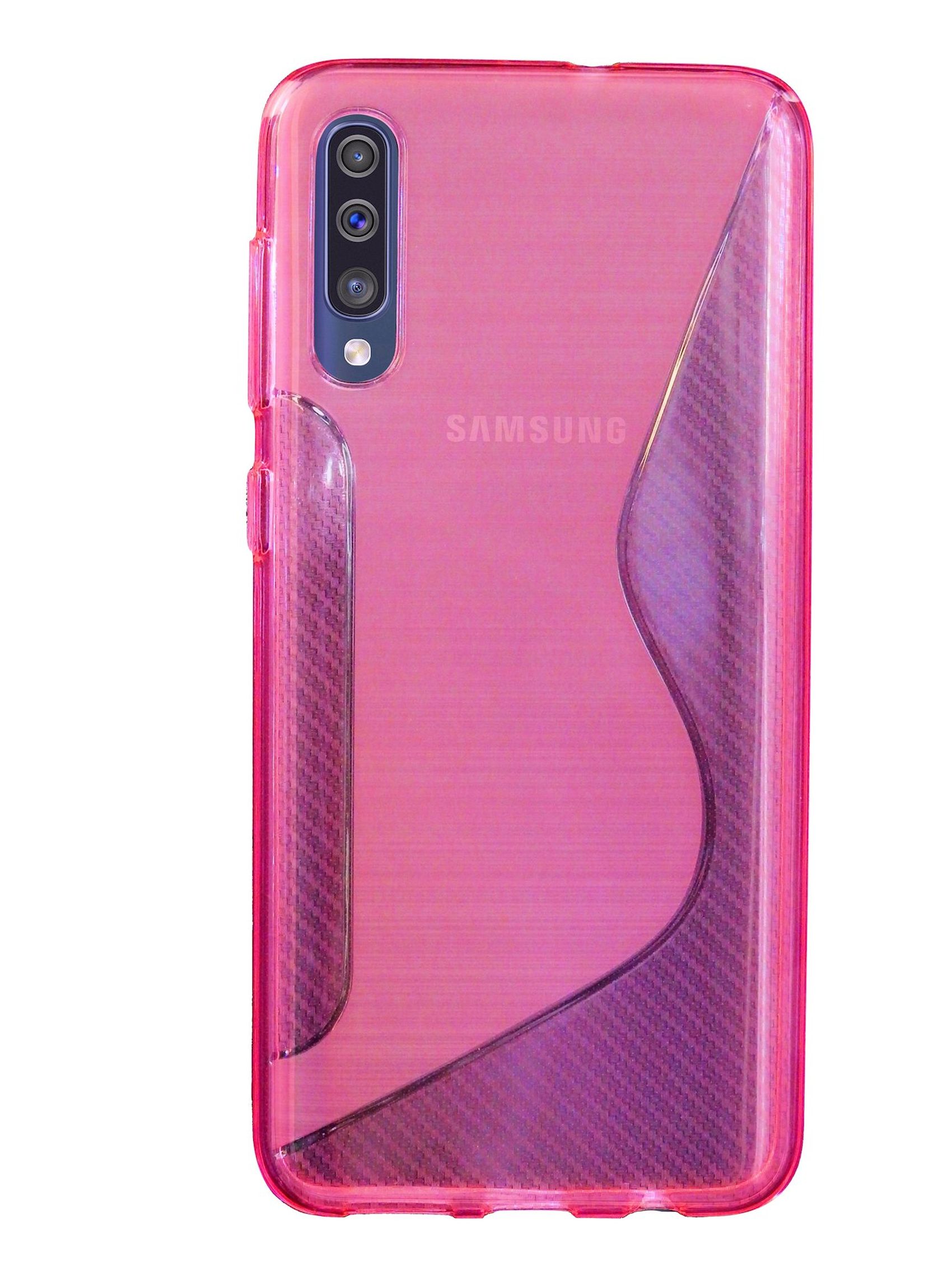 COFI S-Line Cover, Samsung, Bumper, A50, Rosa Galaxy