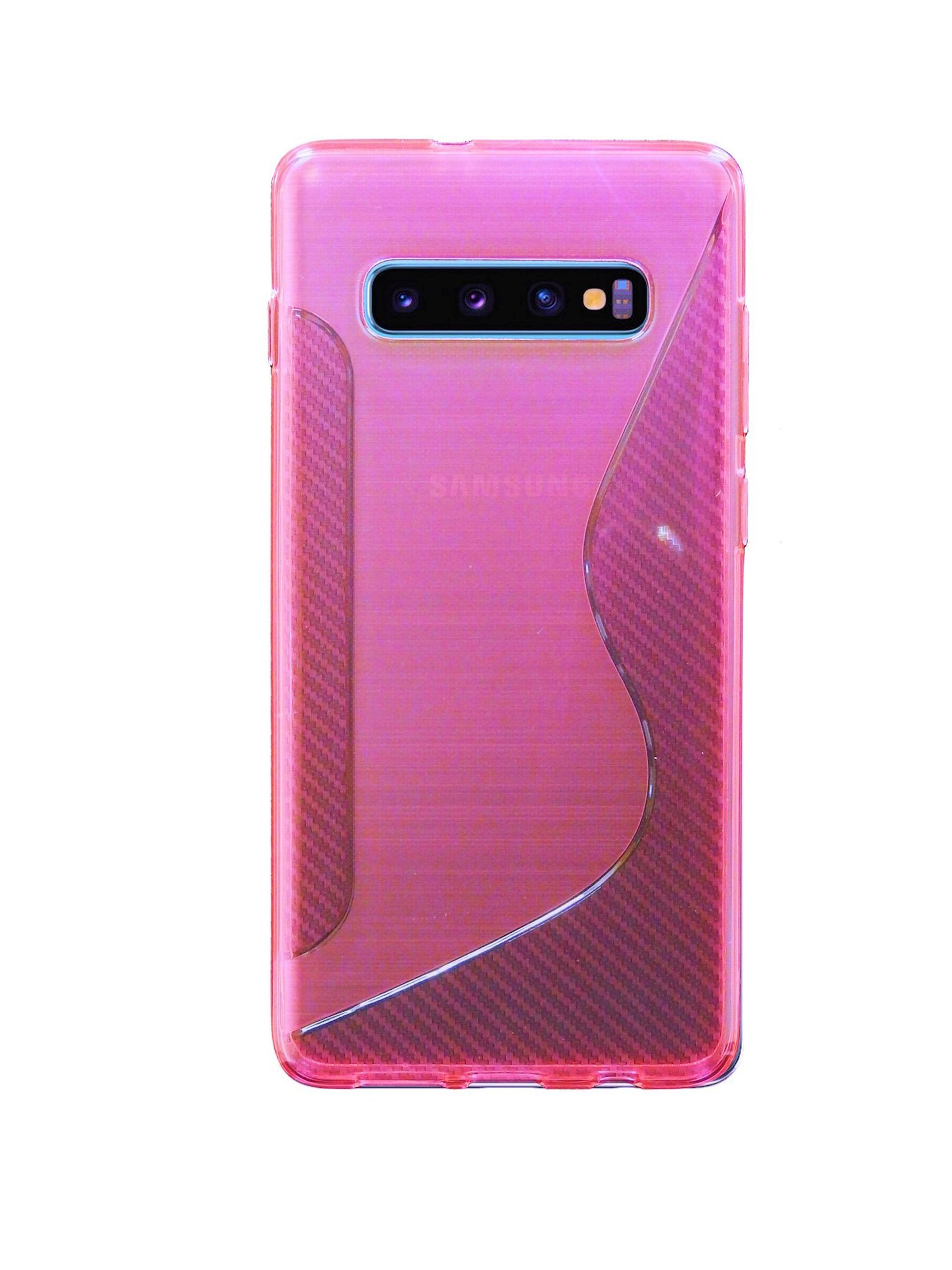 Samsung, Cover, COFI Galaxy Bumper, S-Line Rosa S10,