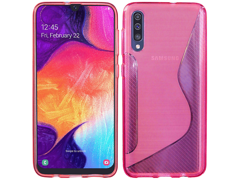 COFI S-Line Cover, Bumper, Samsung, Galaxy A50, Rosa