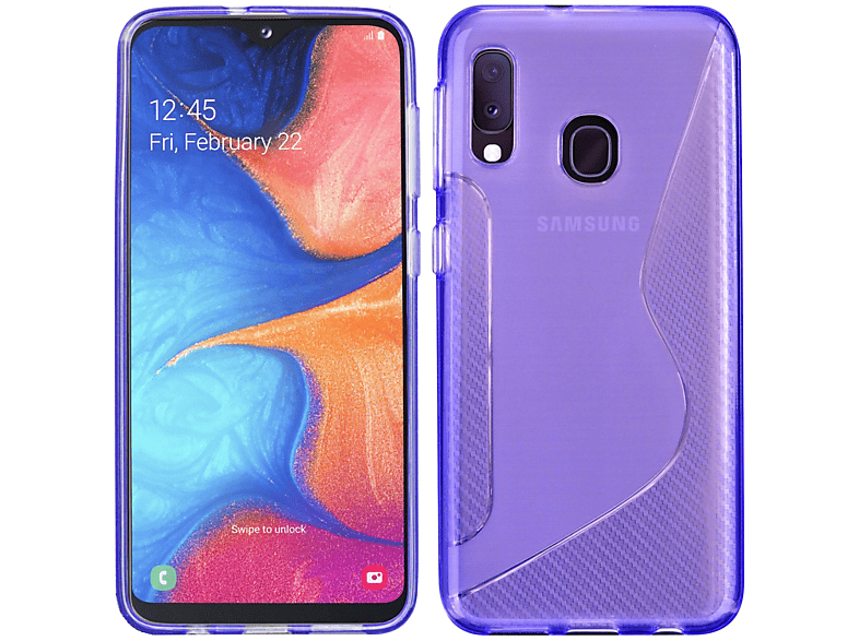 Galaxy Bumper, Violett Cover, A20e, Samsung, S-Line COFI