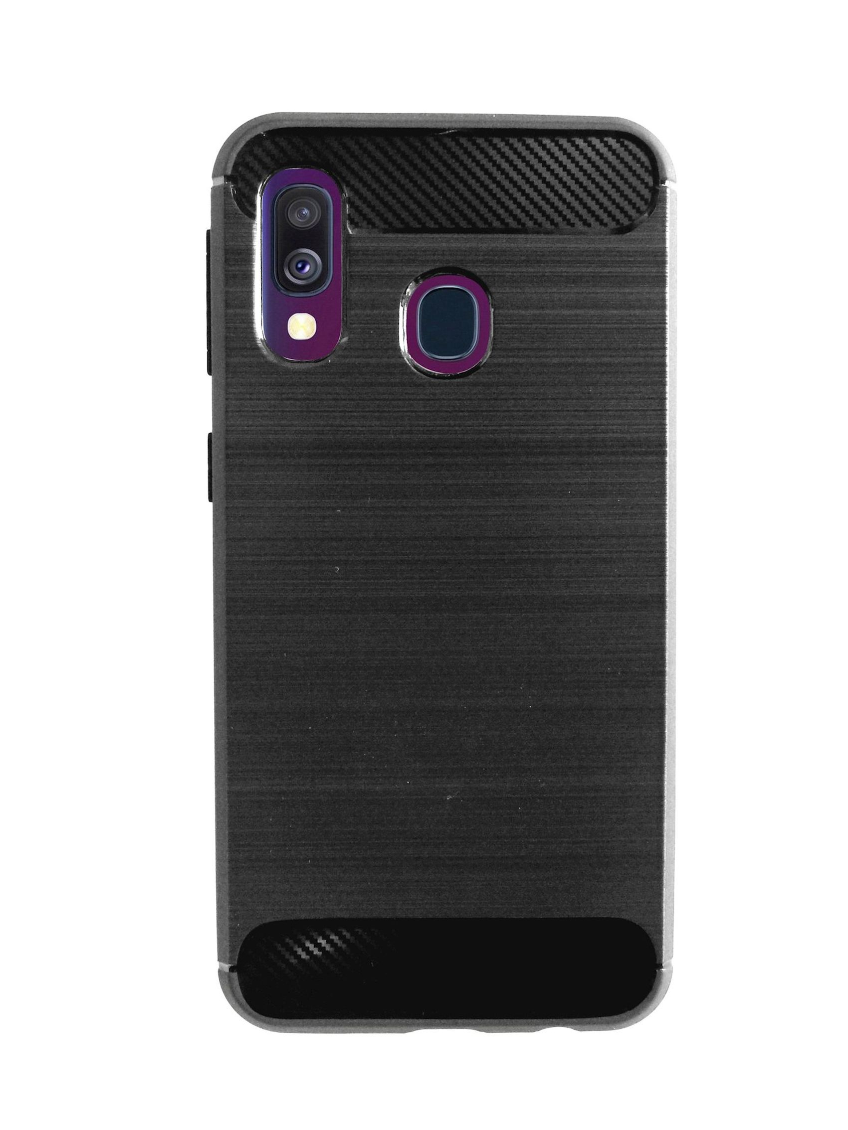 Bumper, Samsung, Galaxy COFI Carbon-Look Schwarz A40, Case,