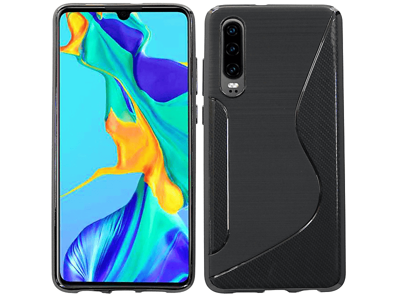 Custodia A Libro Booklet Standard Per Huawei P30 – Con Porta Carte E Supporto, Chiusura Magnetica, Colore Nero