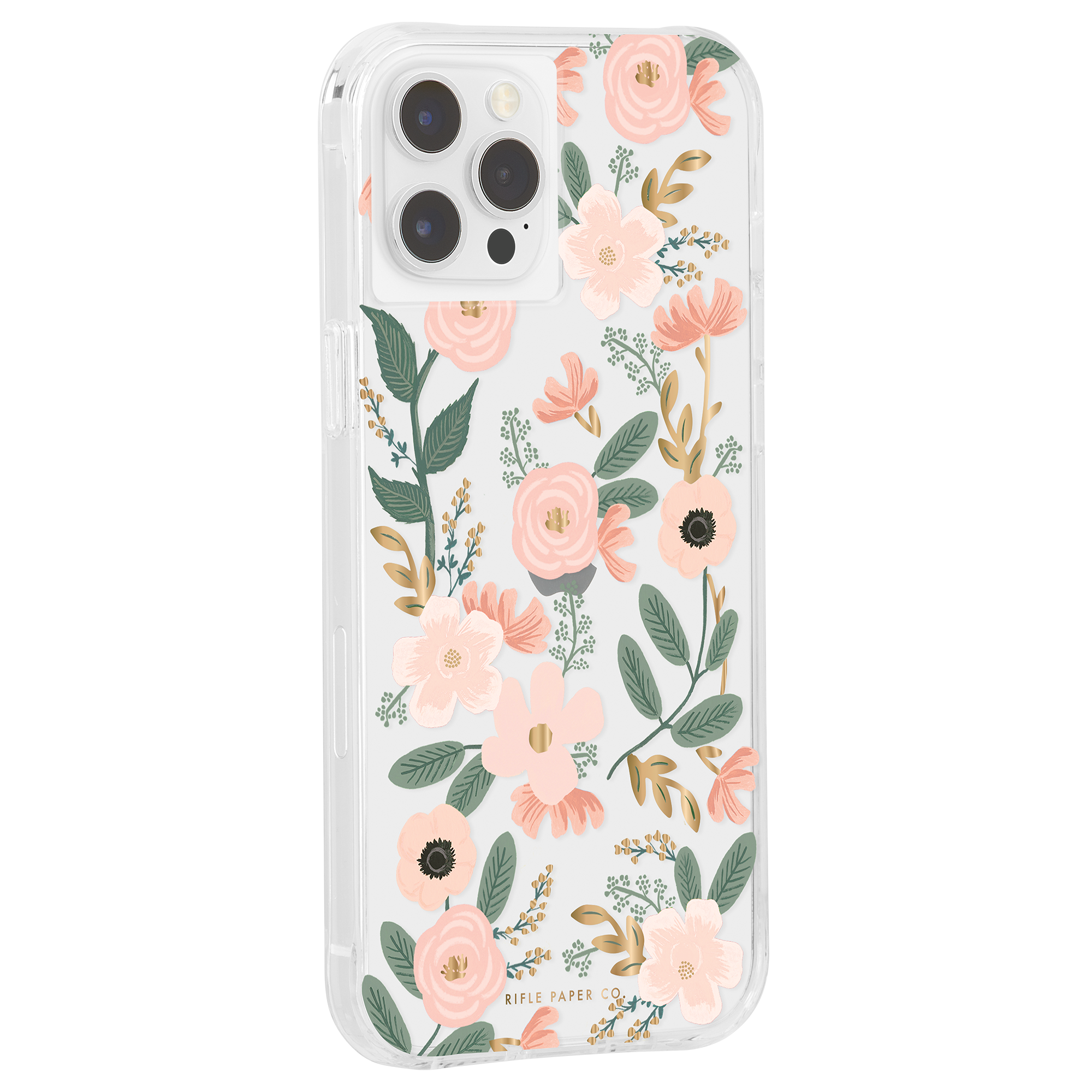 CASE-MATE Rifle Paper Transparent Wild iPhone Max, Flowers Multicolor Case, Co. Pro Backcover, 12 | Apple