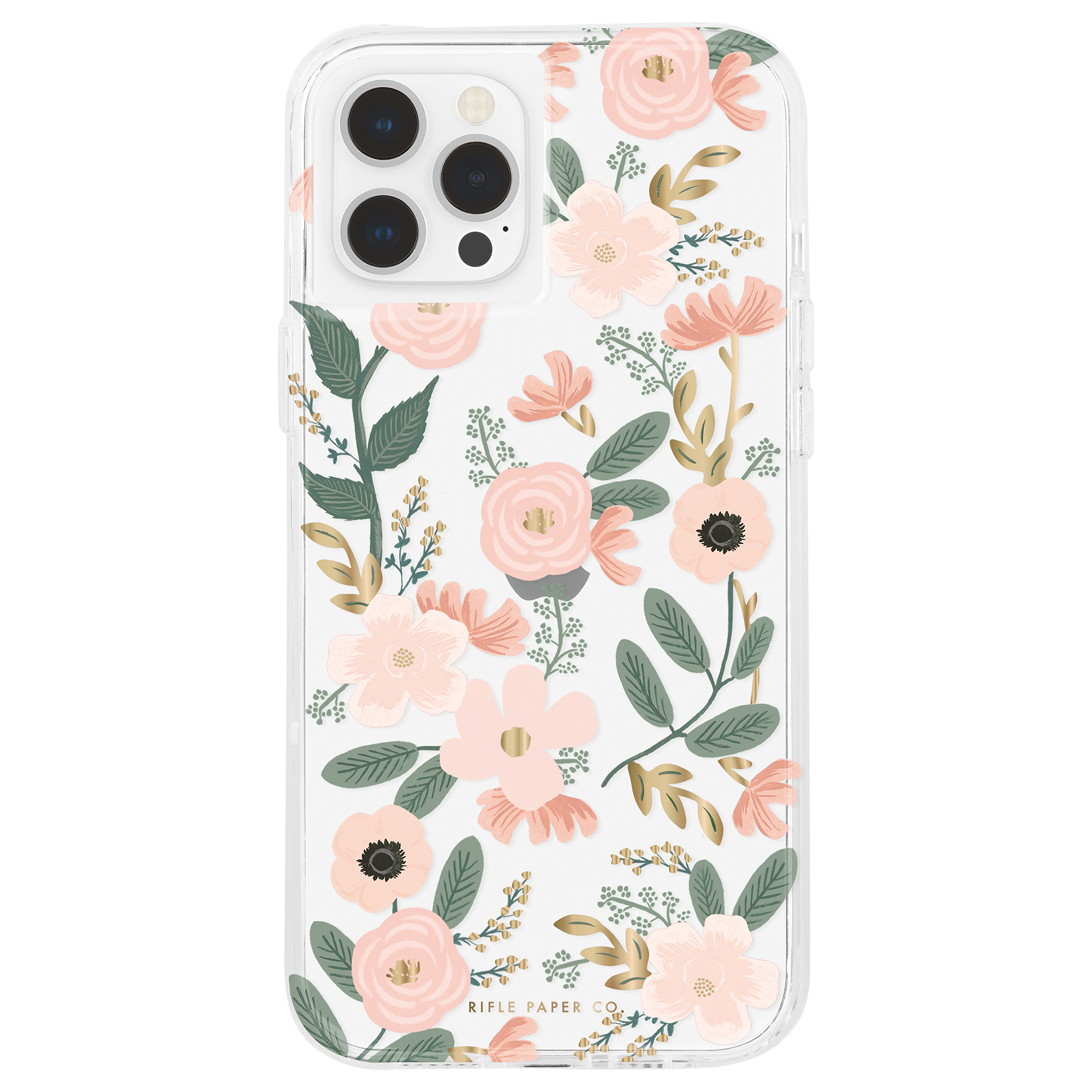 Multicolor | Transparent Case, Pro iPhone Paper 12 Co. Backcover, CASE-MATE Rifle Apple, Wild Max, Flowers