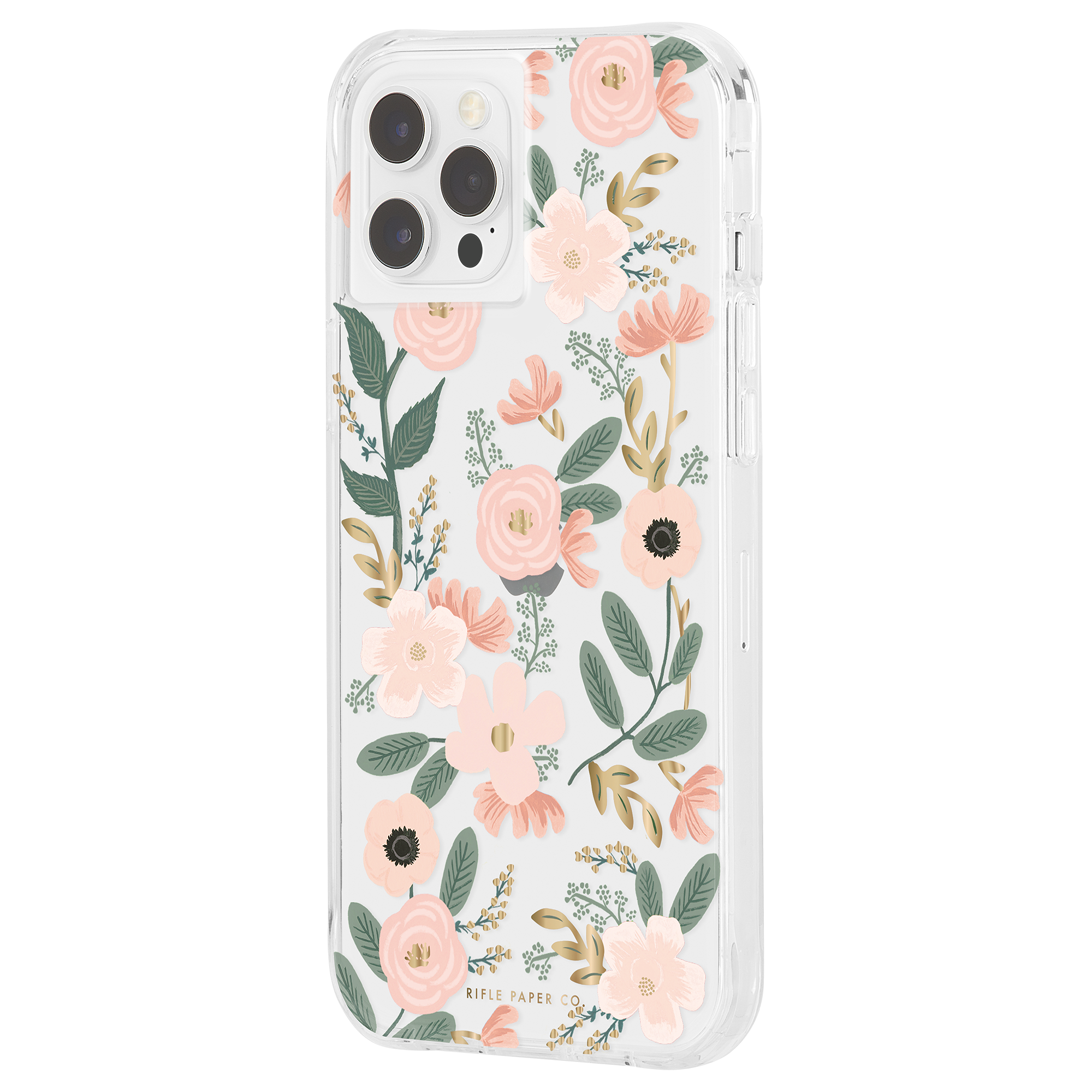 Paper CASE-MATE Backcover, Max, | Transparent Rifle Flowers iPhone 12 Case, Apple, Pro Multicolor Co. Wild