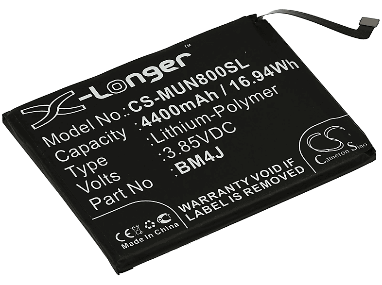 POWERY Akku für Xiaomi Redmi Note 8 LiPolymer Akku, 3.85 Volt, 4400mAh MediaMarkt