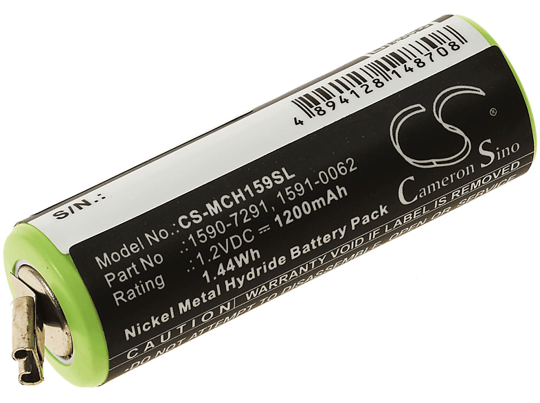 POWERY Akku für Moser Typ 1591-0067 NiMH Akku, 1.2 Volt, 1200mAh