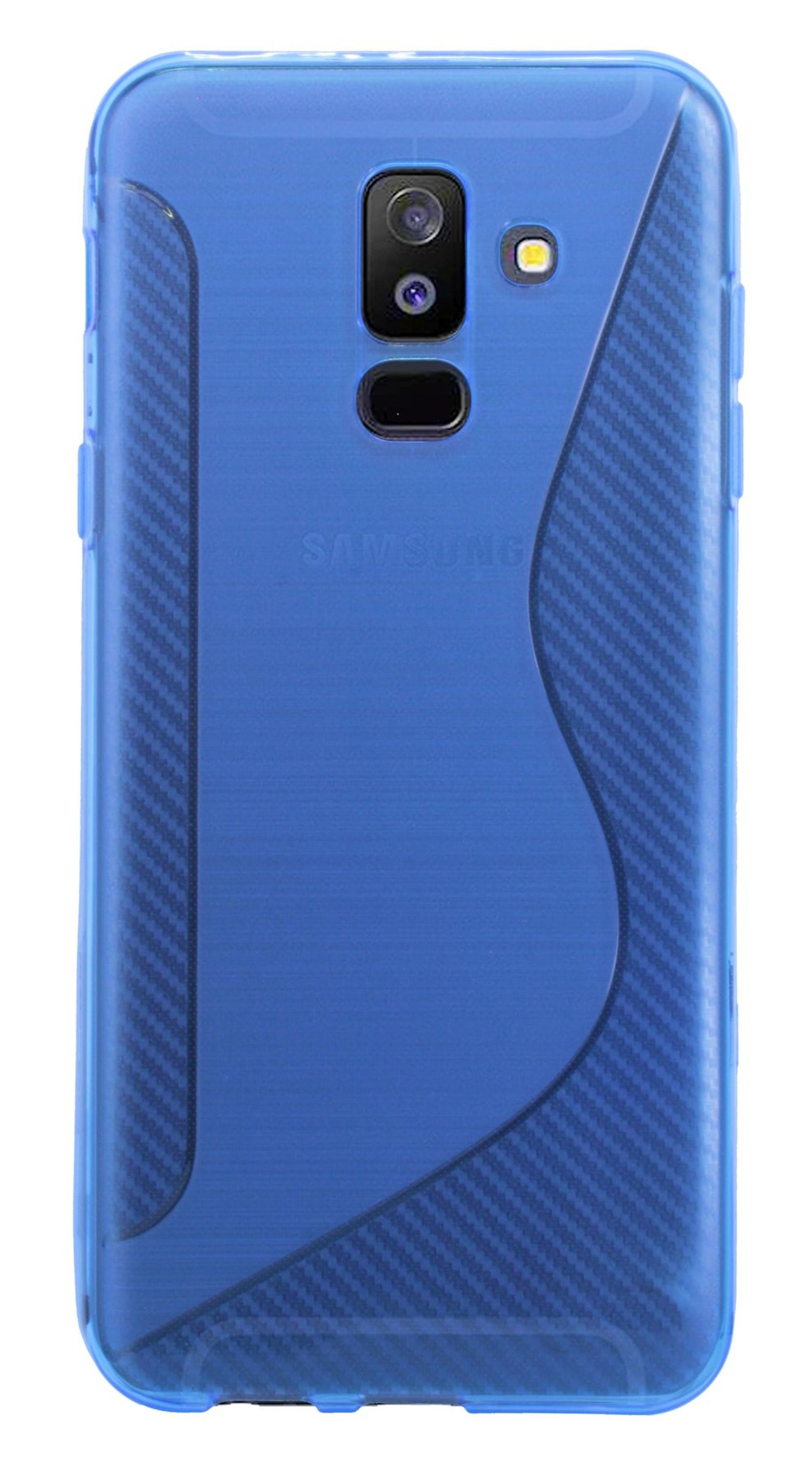 Plus, Samsung, A6 Galaxy Cover, Bumper, S-Line COFI Blau