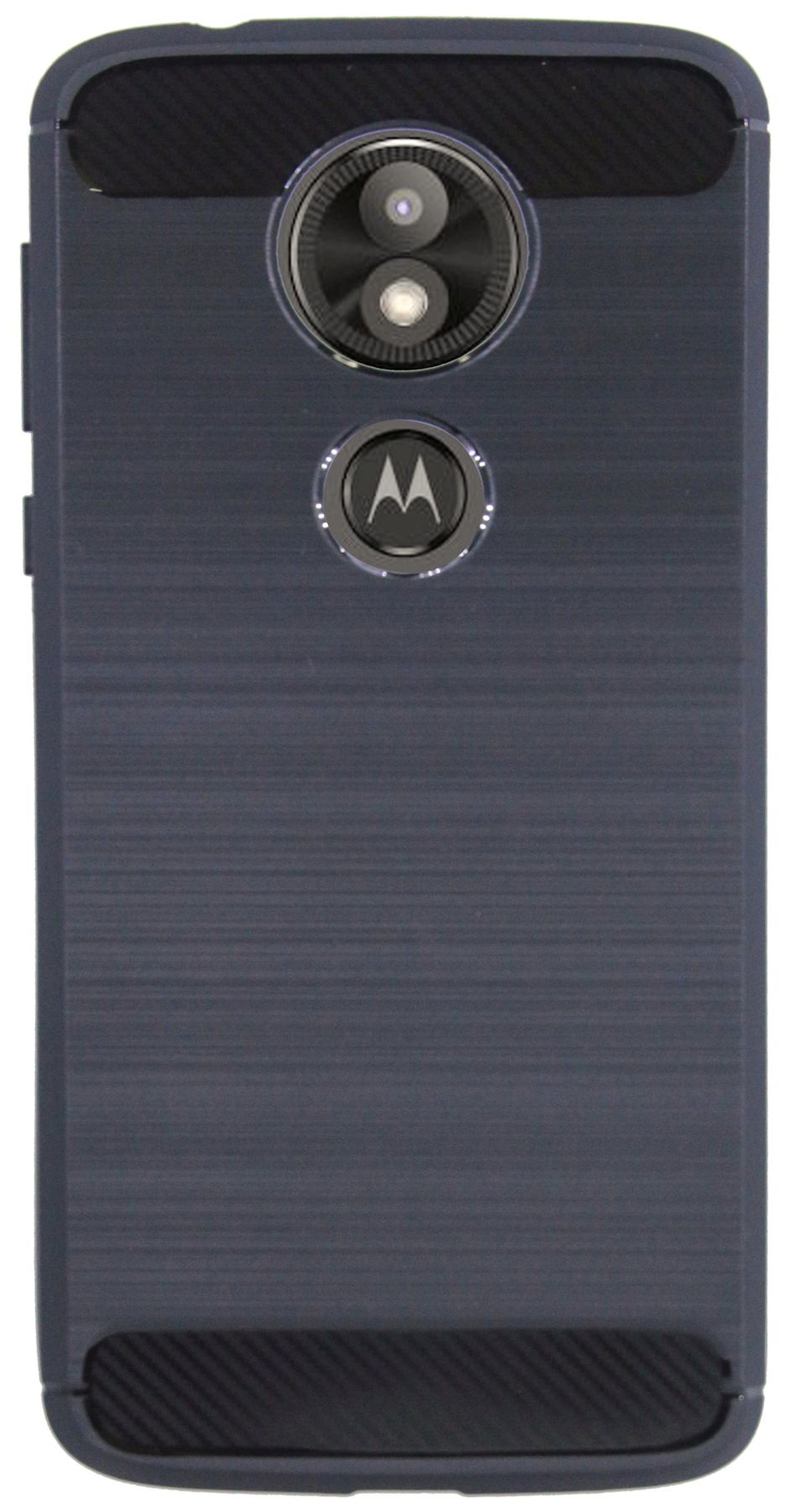 COFI Silikon Hülle Case, Motorola, Bumper, Schwarz Plus, E5 Moto