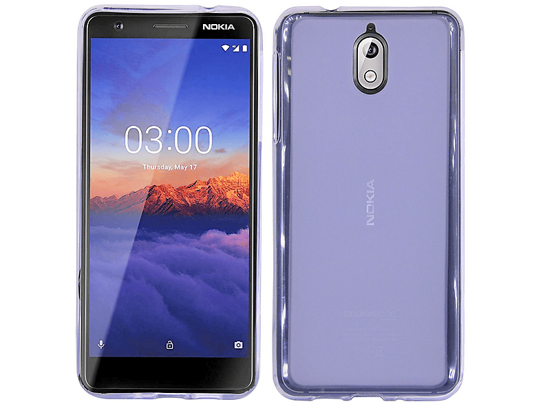 Moex® Cover Ultra-Sottile Per Nokia 3 – Rigida E Anti-Graffio – Colore Rosso Metallico