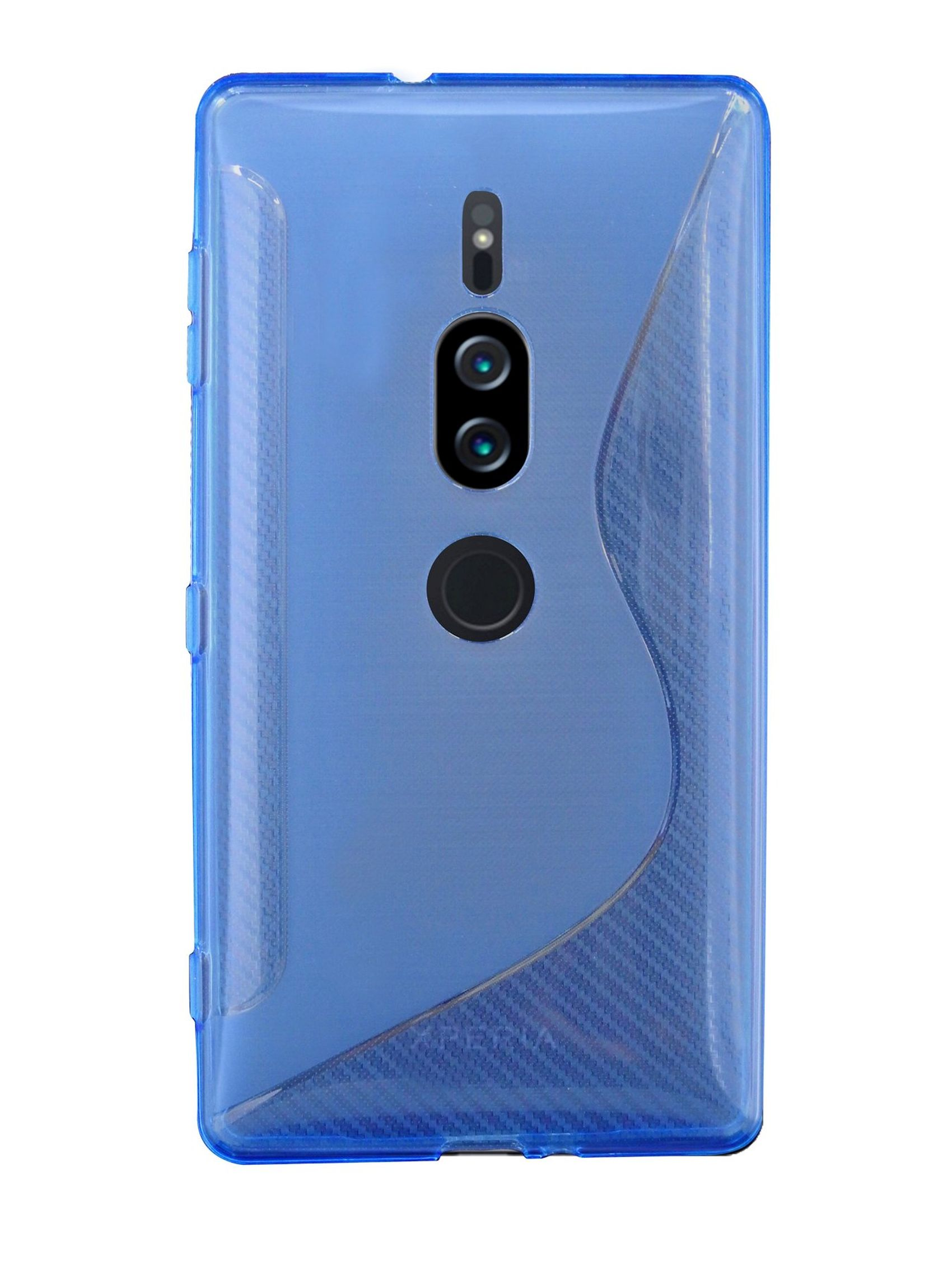 Xperia COFI XZ2 Premium, Blau Sony, Bumper, S-Line Cover,