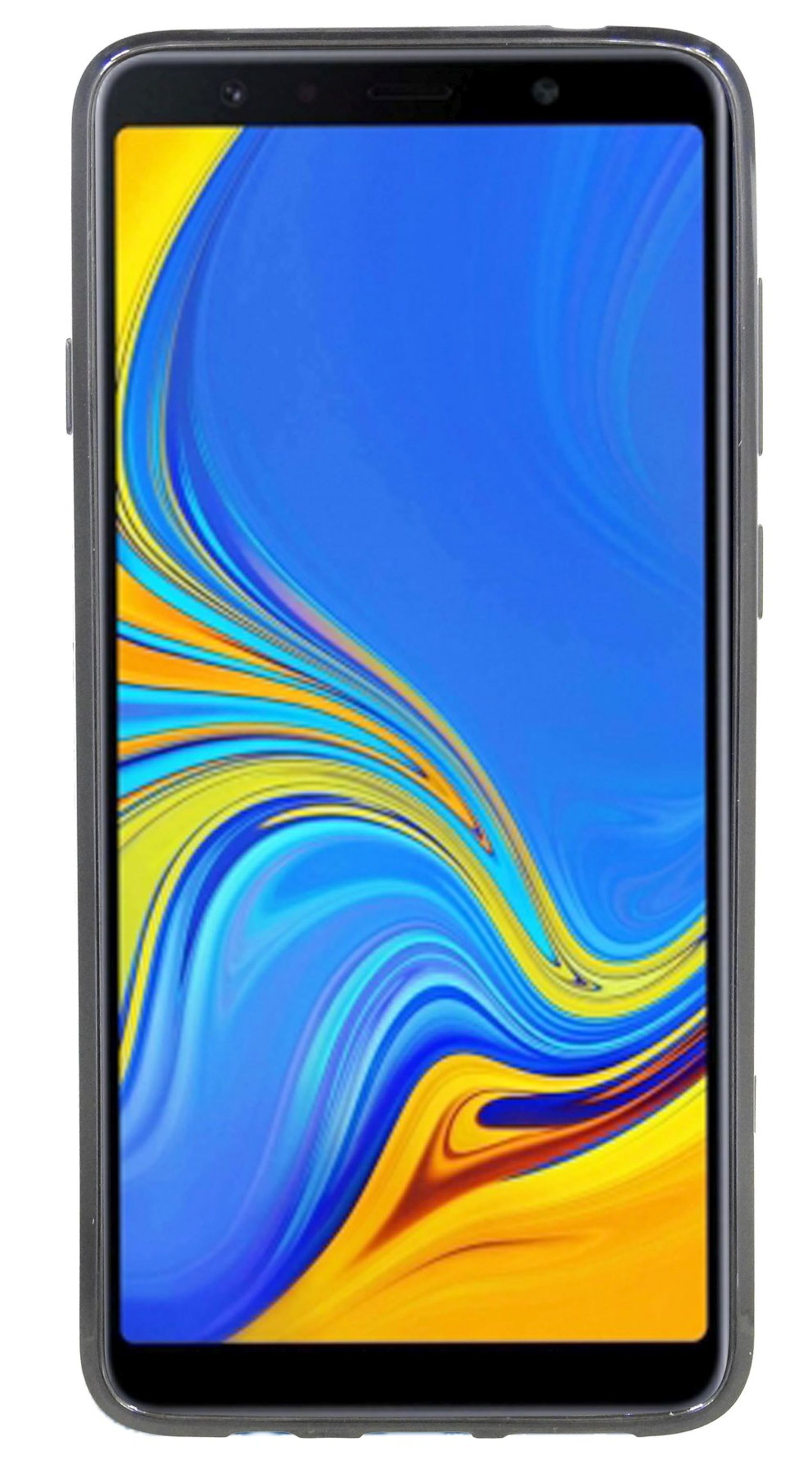 COFI S-Line Cover, Bumper, A7 Samsung, 2018, Galaxy Schwarz