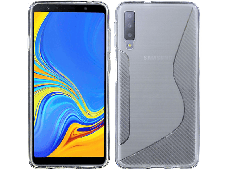 COFI S-Line Cover, Bumper, Samsung, Galaxy A7 2018, Transparent