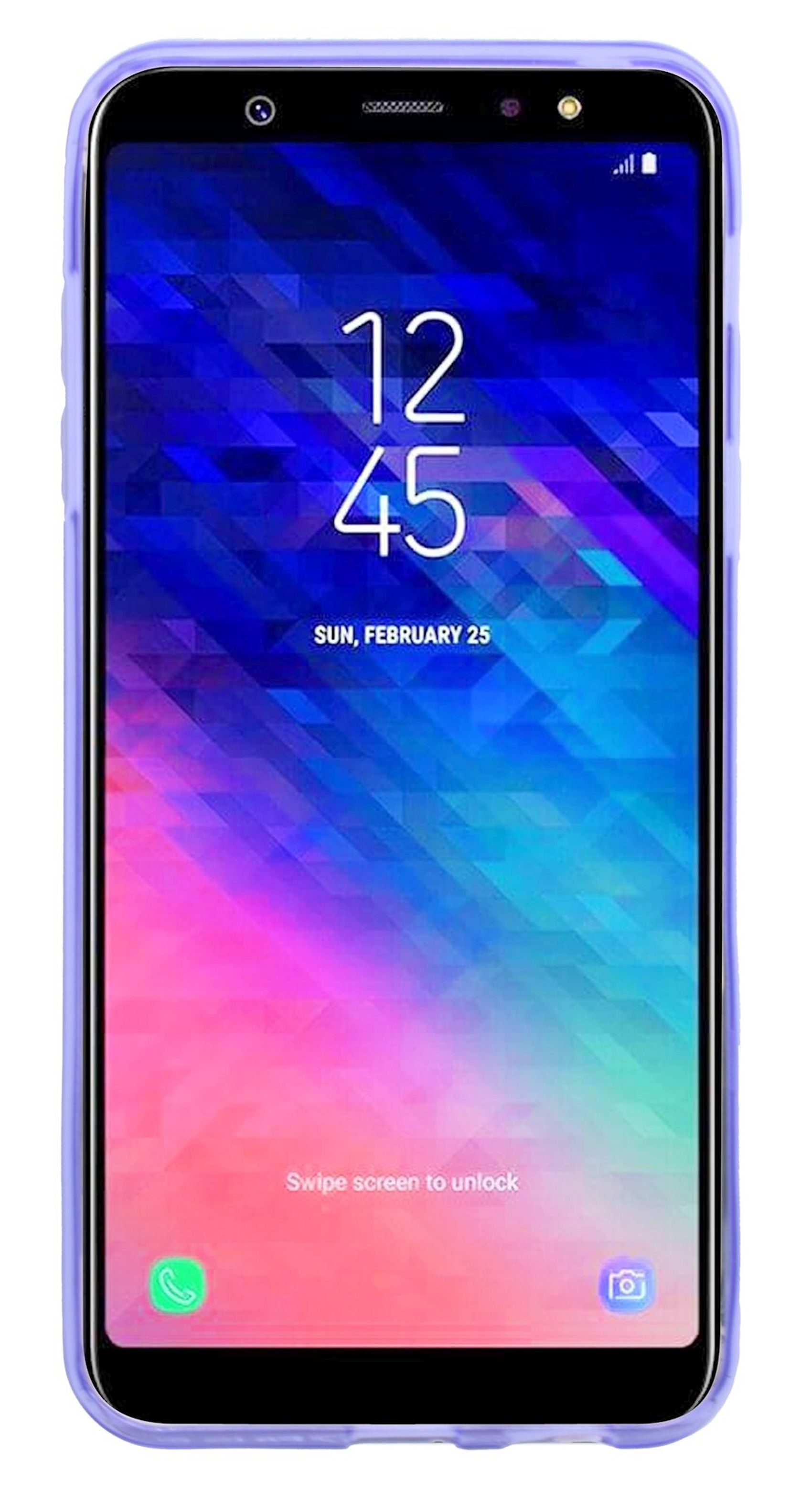 Samsung, Plus, Galaxy A6 Bumper, S-Line Violett Cover, COFI