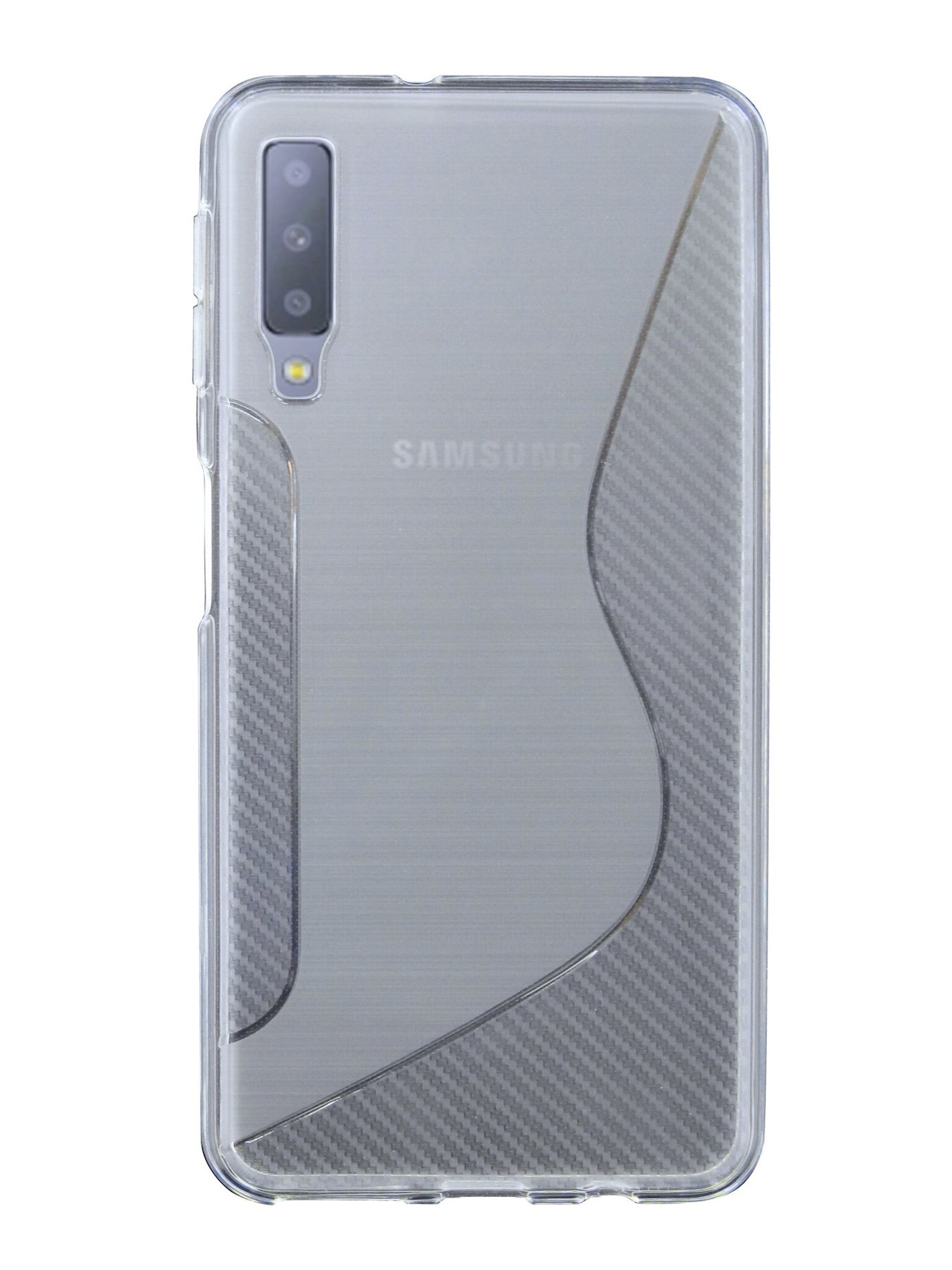 A7 Transparent Galaxy COFI Samsung, S-Line Cover, Bumper, 2018,
