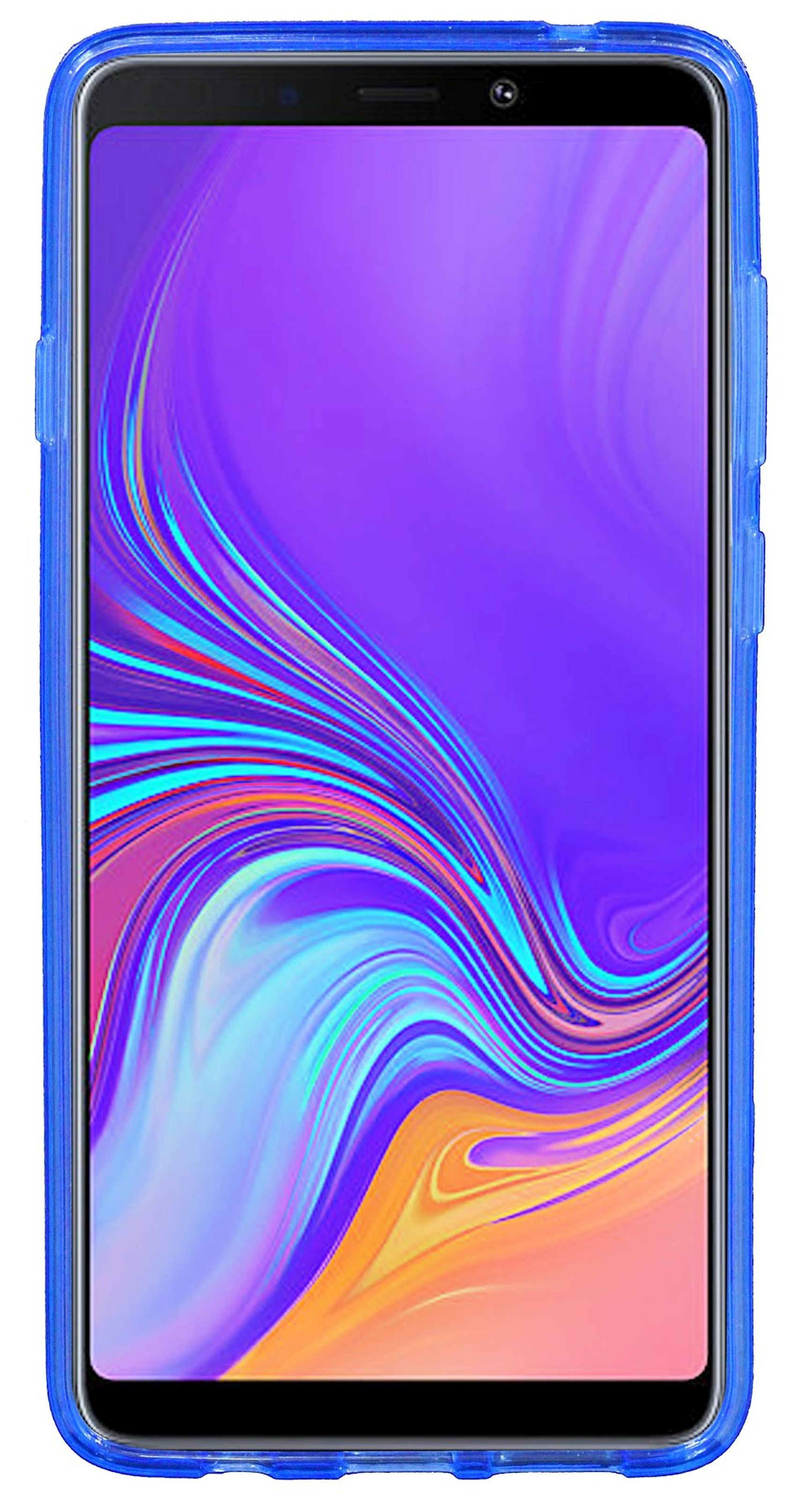 COFI S-Line Cover, A9 2018, Samsung, Bumper, Blau Galaxy