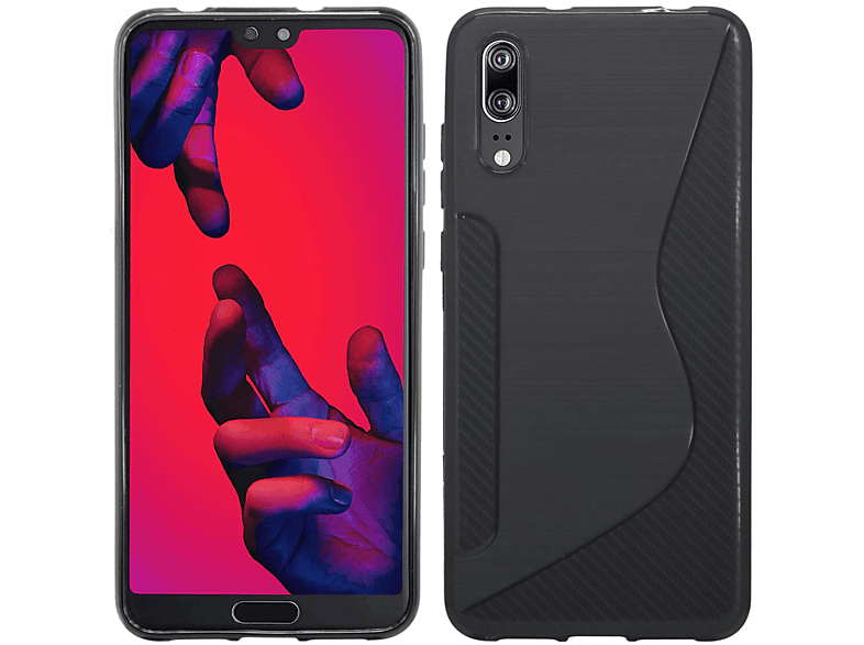 COFI S-Line Cover, Bumper, Huawei, P20, Schwarz