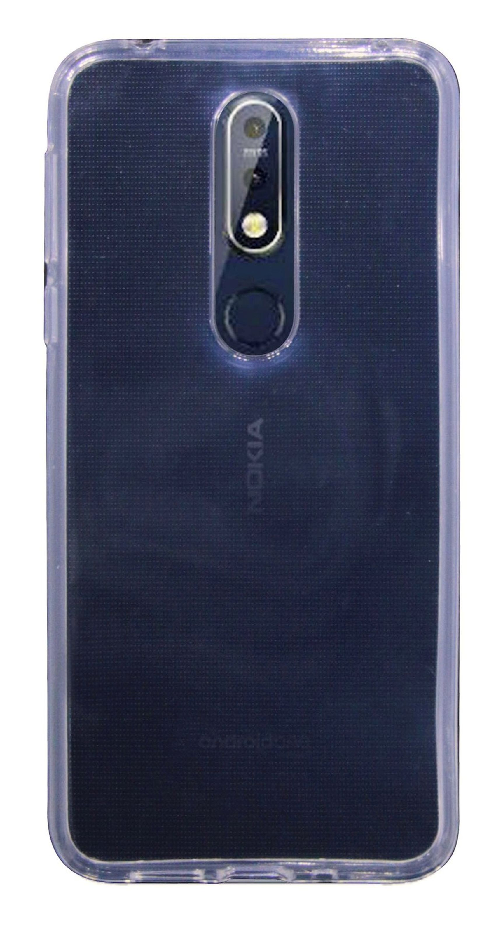 Nokia, COFI 7.1 (2018), Case, Silikon Bumper, Transparent Hülle
