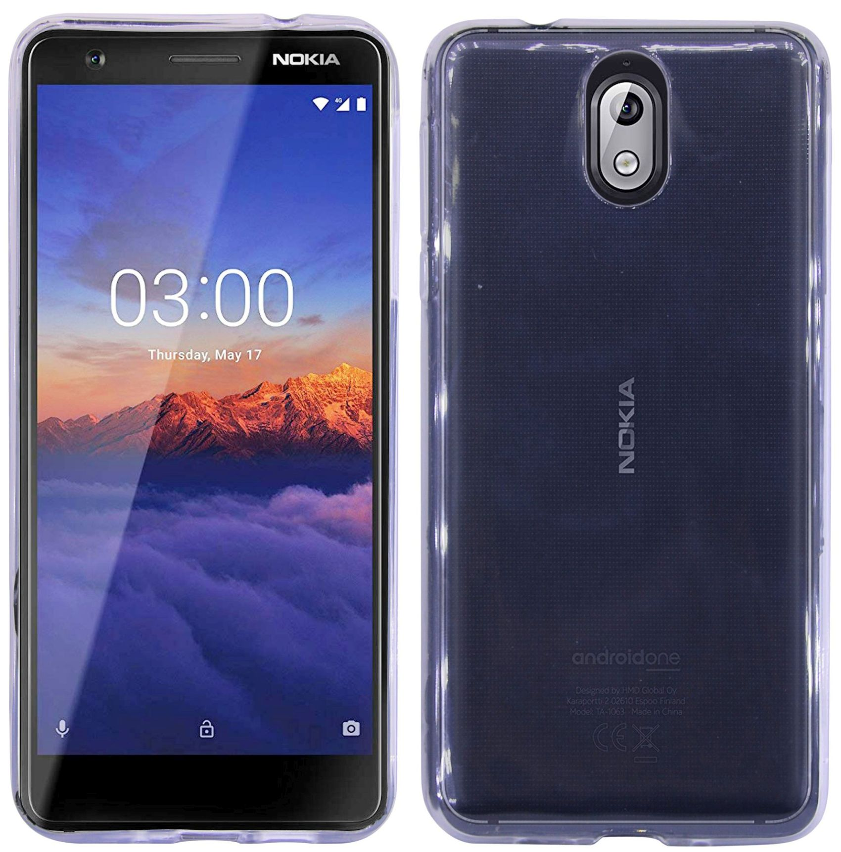 Silikon Case, Nokia, 3.1 COFI Bumper, (2018), Hülle Transparent