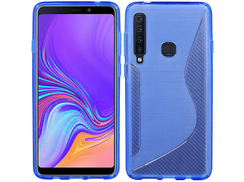 COFI S-Line Cover, A9 2018, Samsung, Bumper, Blau Galaxy
