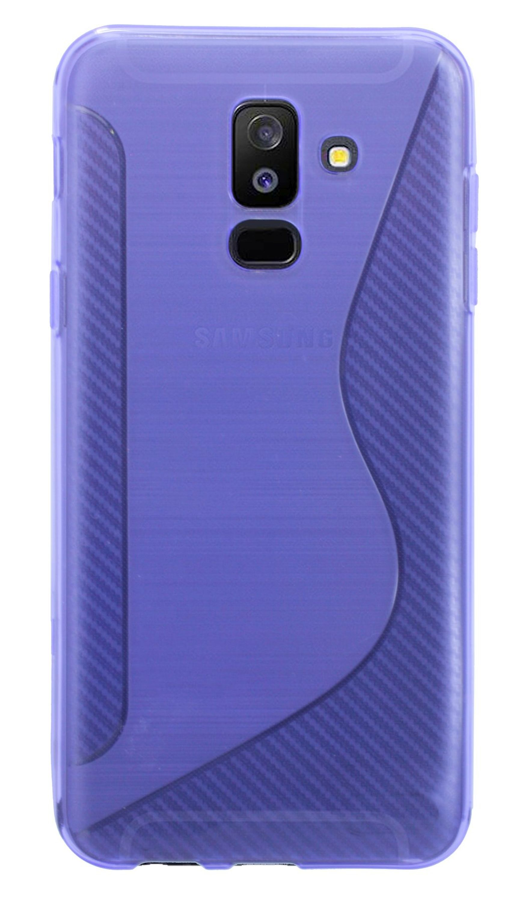 Violett Bumper, Galaxy S-Line COFI Samsung, A6 Plus, Cover,