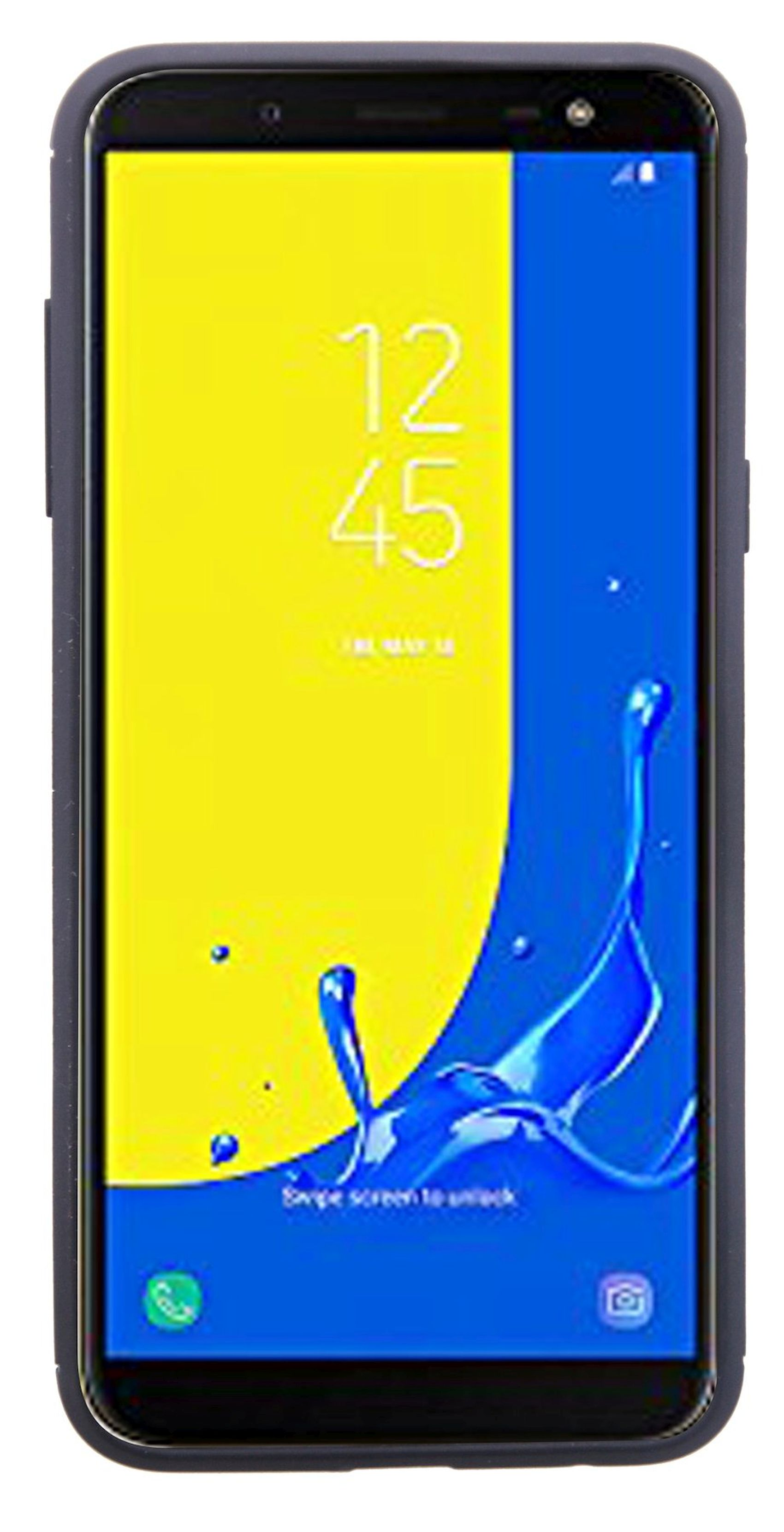 Schwarz J6 Samsung, Case, Bumper, 2018, Hülle Silikon COFI Galaxy