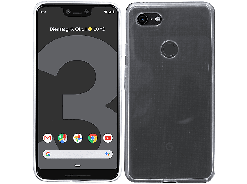 COFI Silikon 3 XL, Case, Pixel Google, Transparent Hülle Bumper