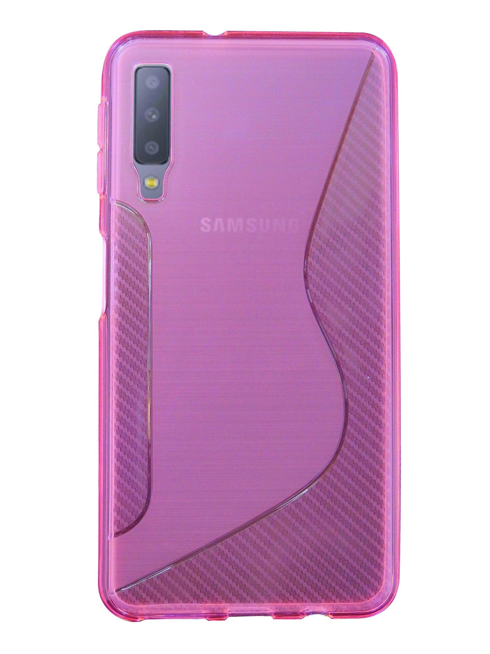 COFI S-Line Cover, Bumper, Samsung, Galaxy 2018, A7 Rosa