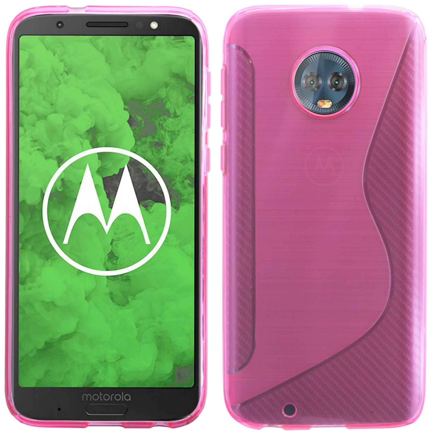 G6 Motorola, Rosa S-Line Cover, COFI Moto Bumper, Plus,