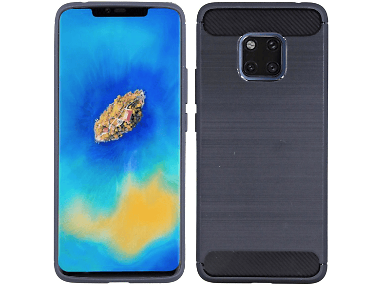 COFI Silikon Hülle Case, Bumper, Huawei, Mate 20 Pro, Schwarz