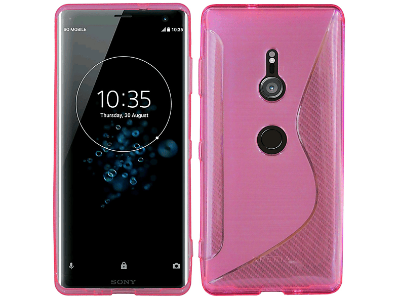 COFI S-Line Cover, Bumper, Rosa Sony, XZ3, Xperia