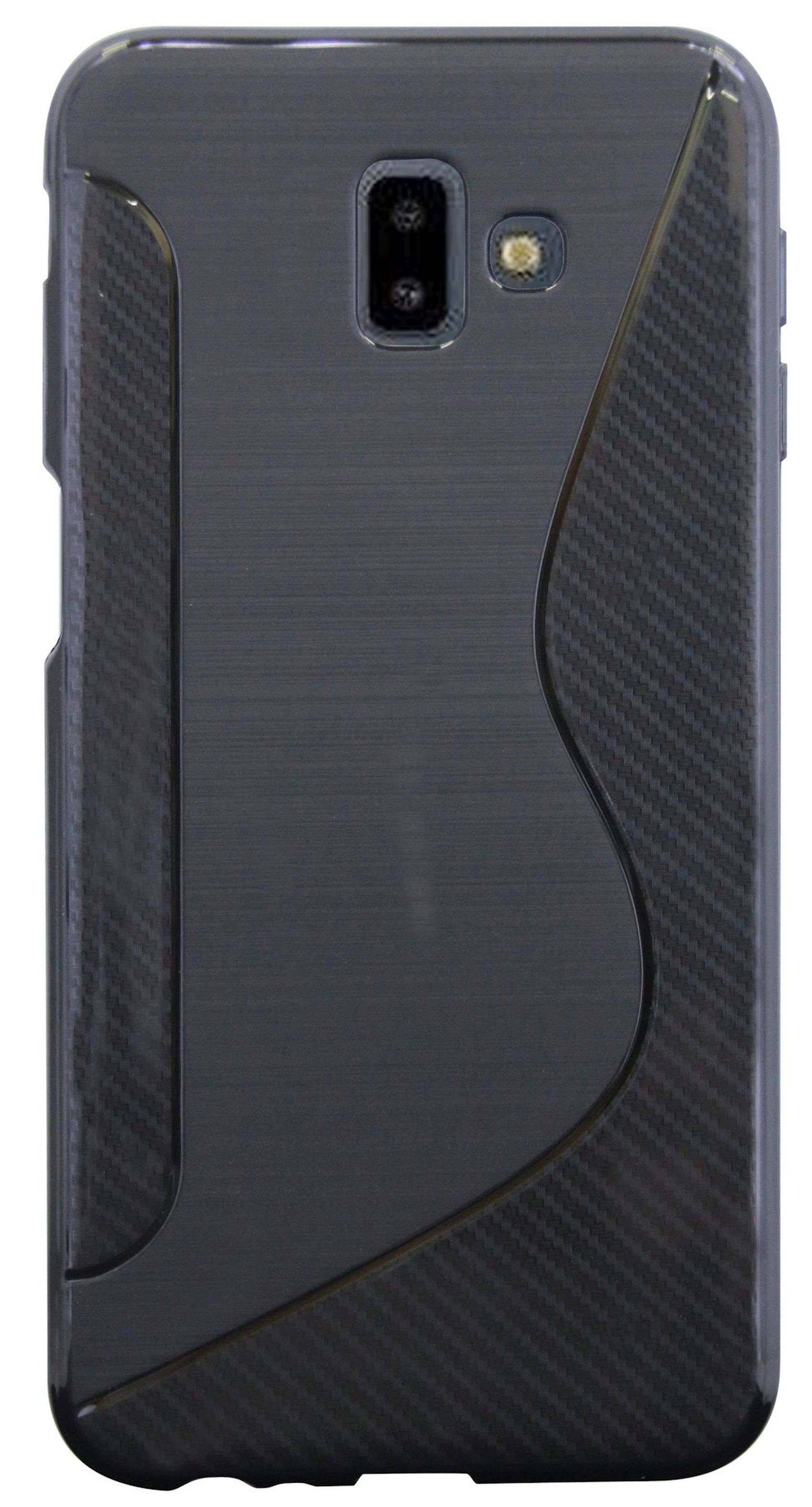COFI S-Line Cover, Bumper, J6+, Galaxy Schwarz Samsung