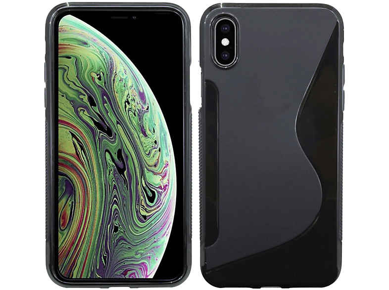 COFI SLine Cover, Bumper, Apple, iPhone XS Max, Schwarz MediaMarkt
